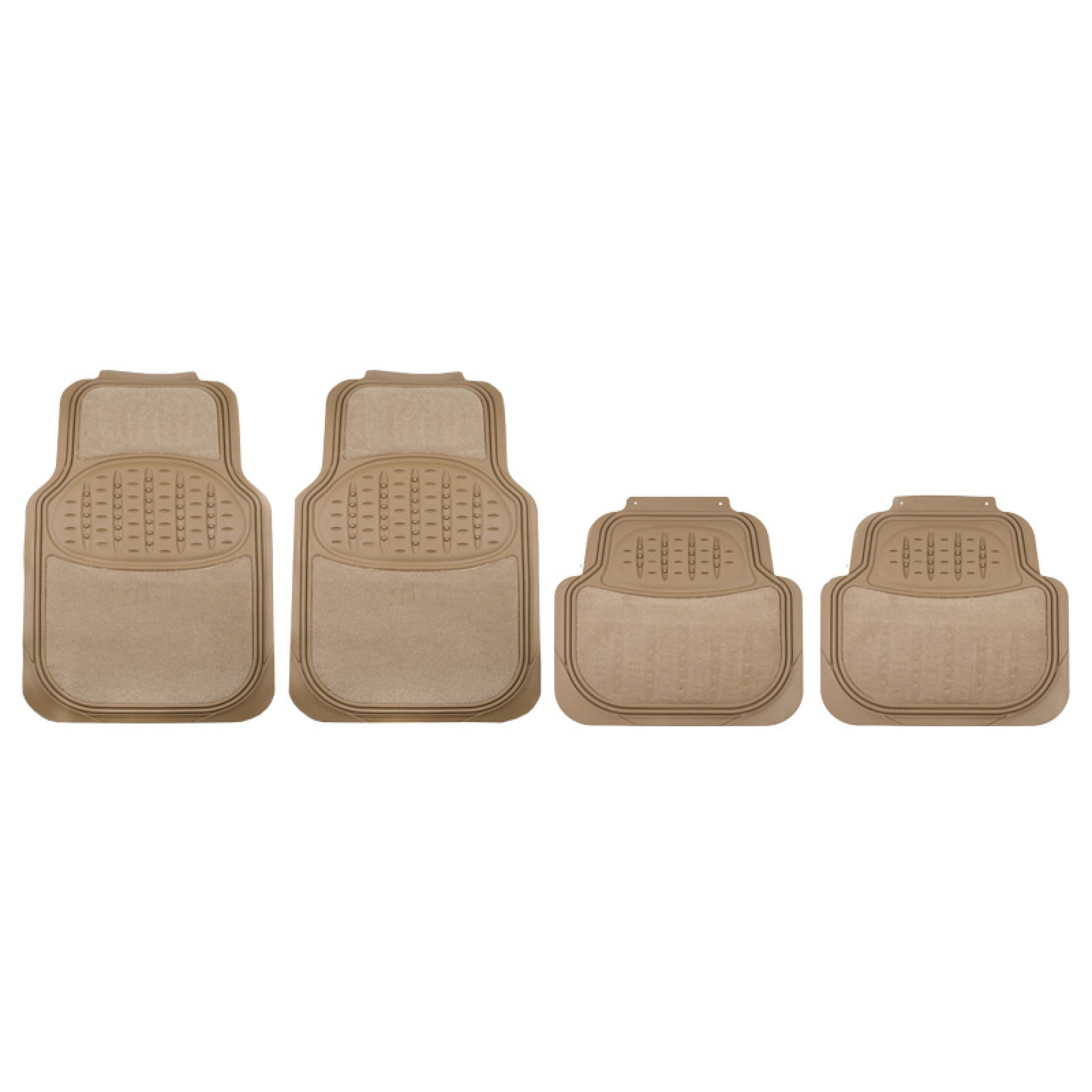Universal-Fußmatten Auto Fußmatten mit Teppich UNIVERSAL beige zuschneidbar 4-teilig