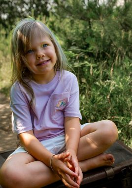 Noah's Ark T-Shirt Shirt für Kinder mit Brusttasche Flieder aus Baumwolle 100% Baumwolle, in Unifarbe