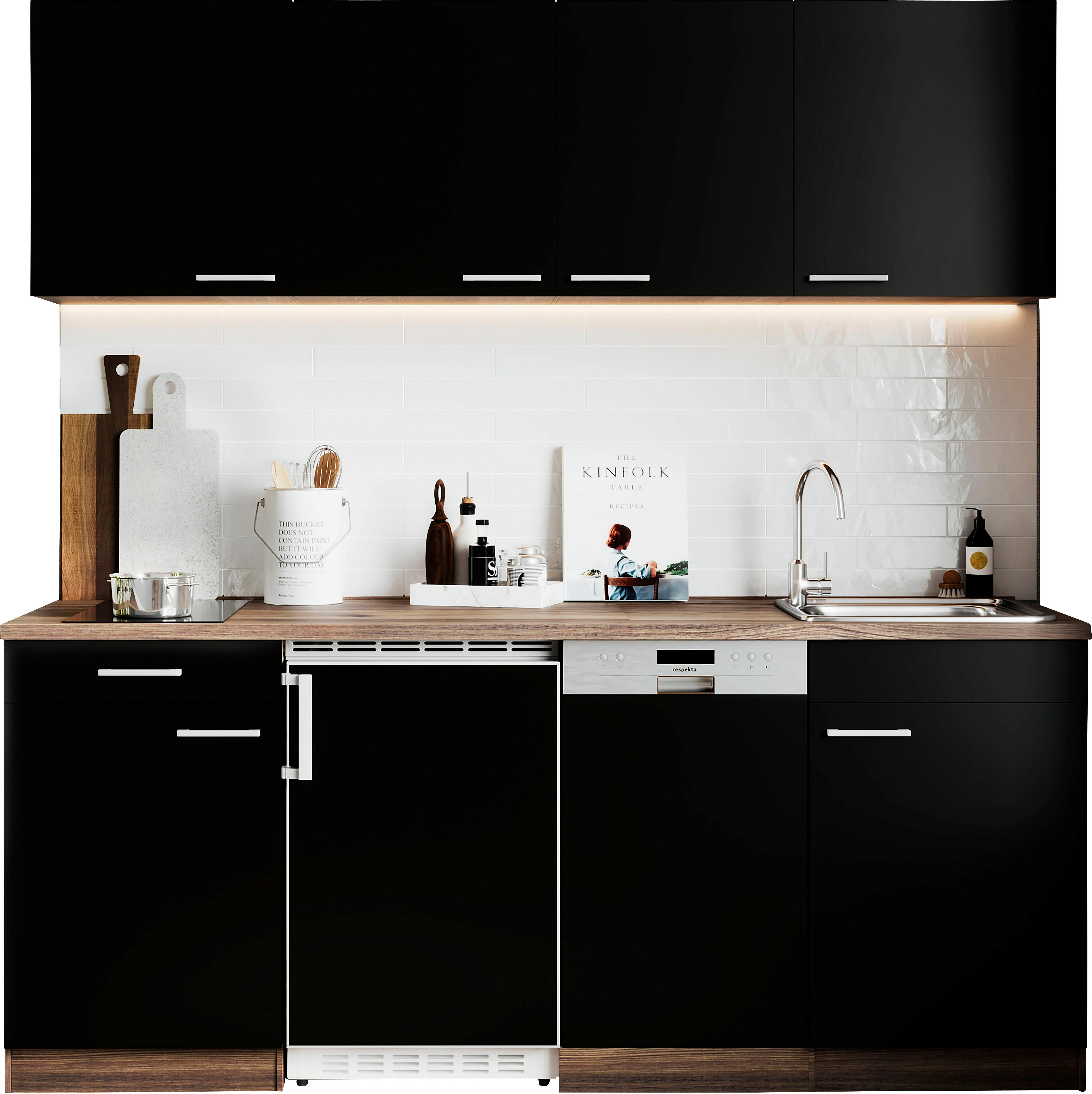 RESPEKTA Küche Oliver, Breite 195 cm, günstig online kaufen
