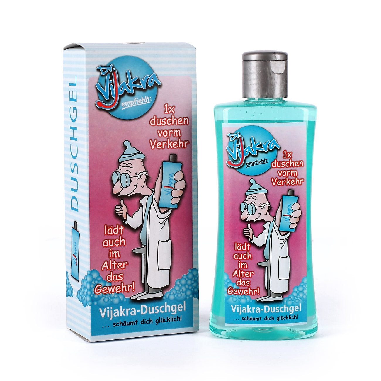 Herz & Heim Duschgel "Vijakra" lustiges Geschenk für Männer als Scherzgeschenk, 250 ml