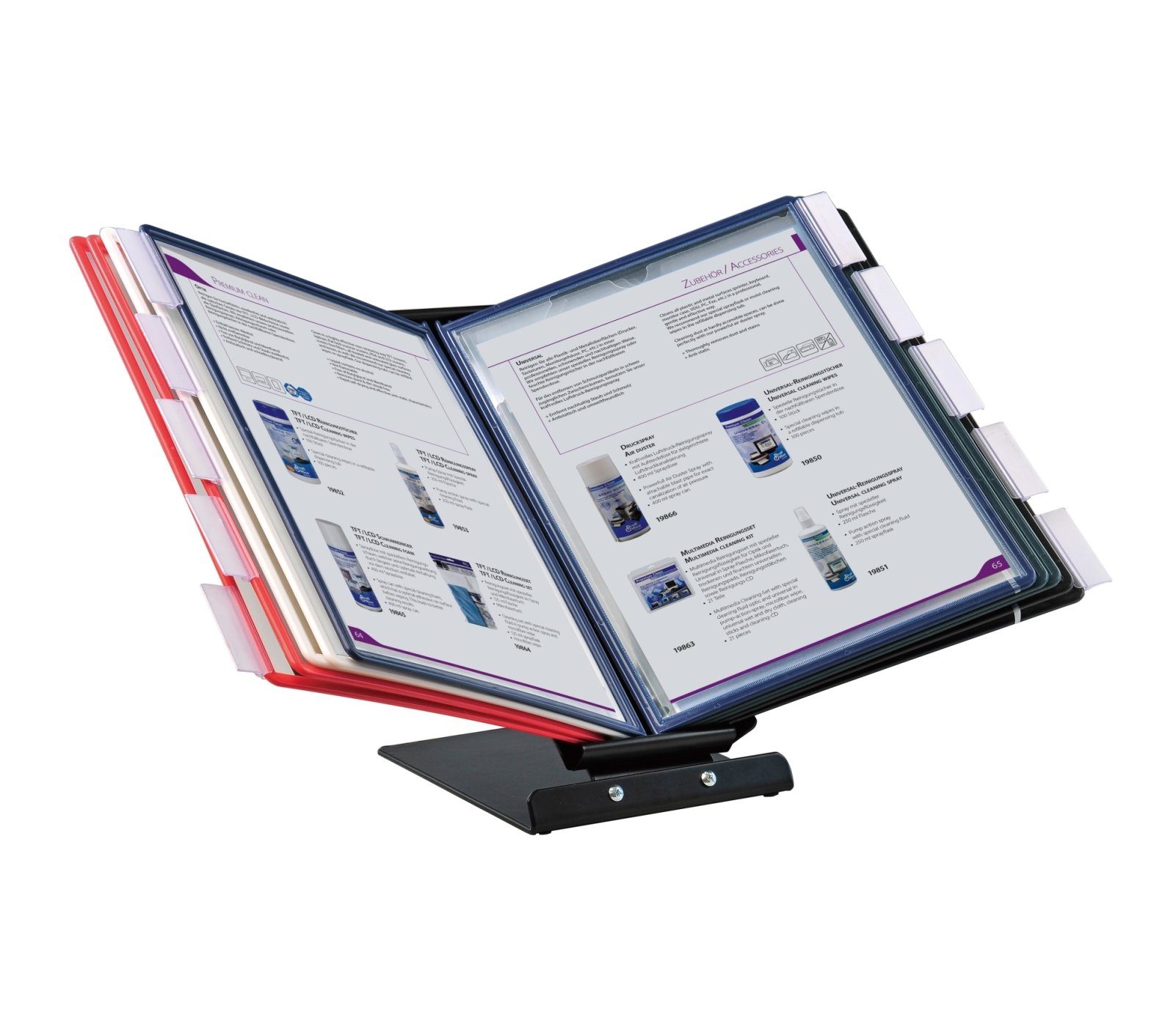ProfiOffice Klemmtafel OfficeForce Präsentationständer mit Rahmen A4, Wand-oder Tischmontage