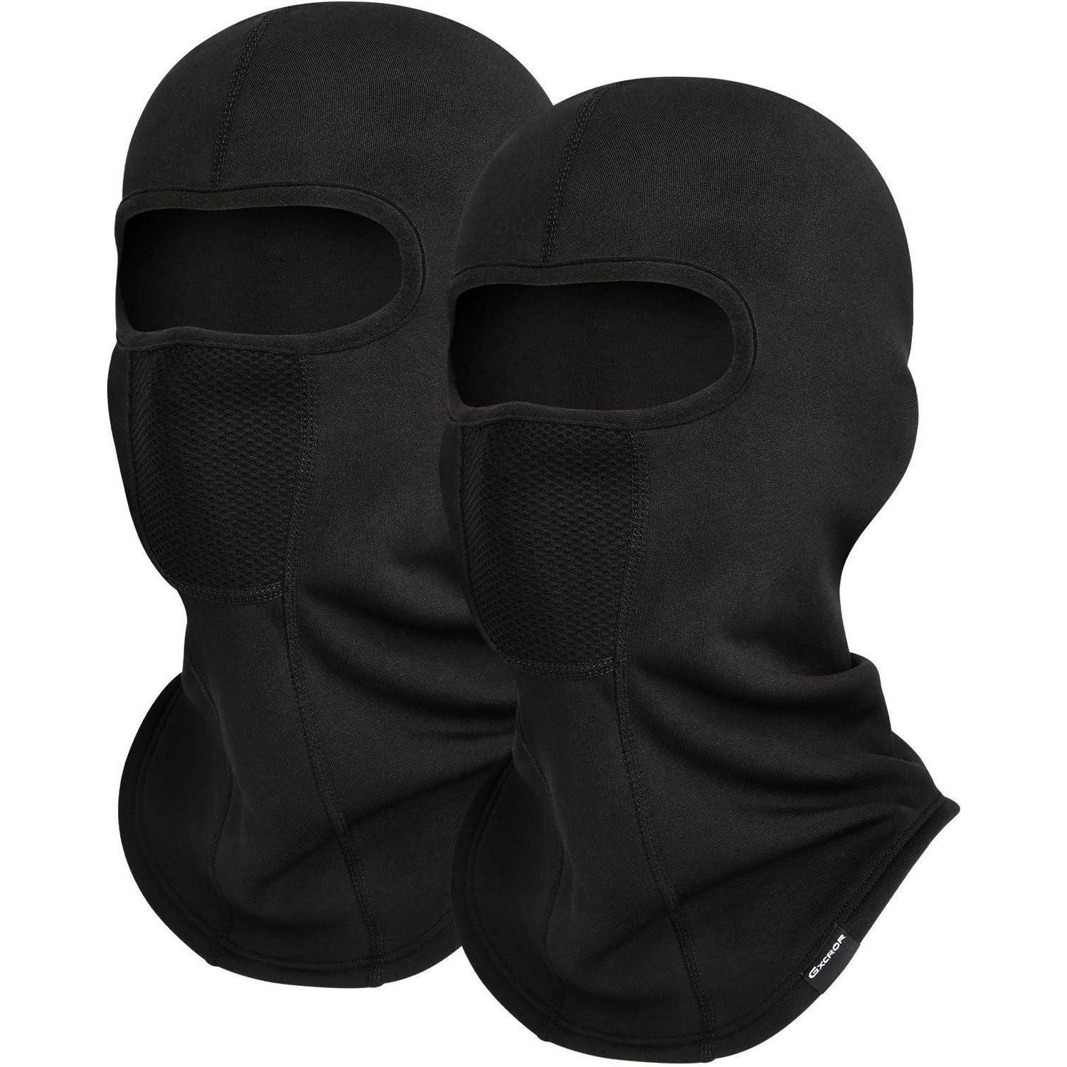 Sturmhaube Sturmhaube Balaclava Atmungsaktiv Skimaske Herren Kind Schwarz Dick*2