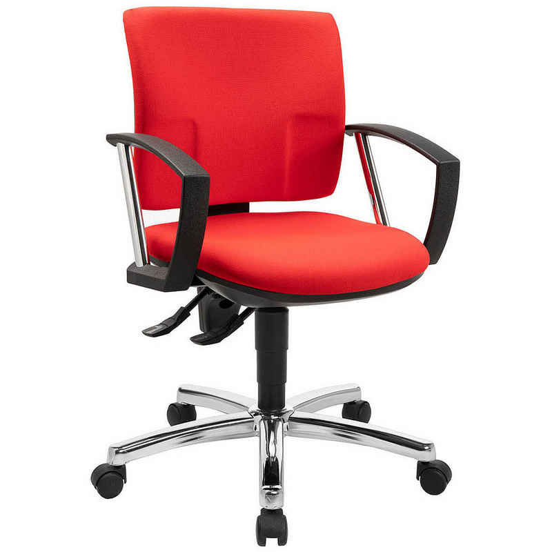 TOPSTAR Bürostuhl 1 Stuhl Bürostuhl Pro 30 chrom - rot