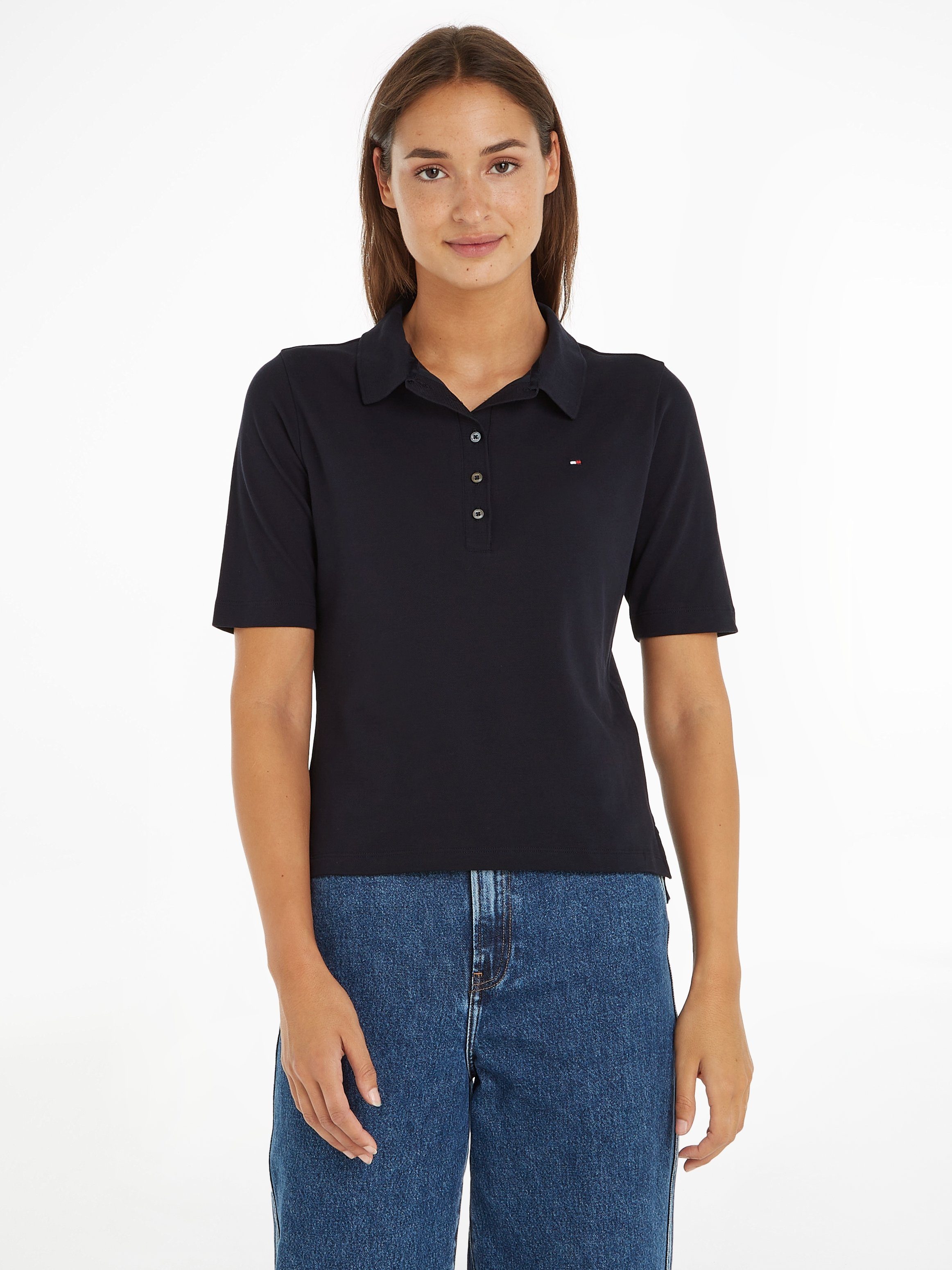 Tommy Hilfiger Poloshirt mit Logostickerei