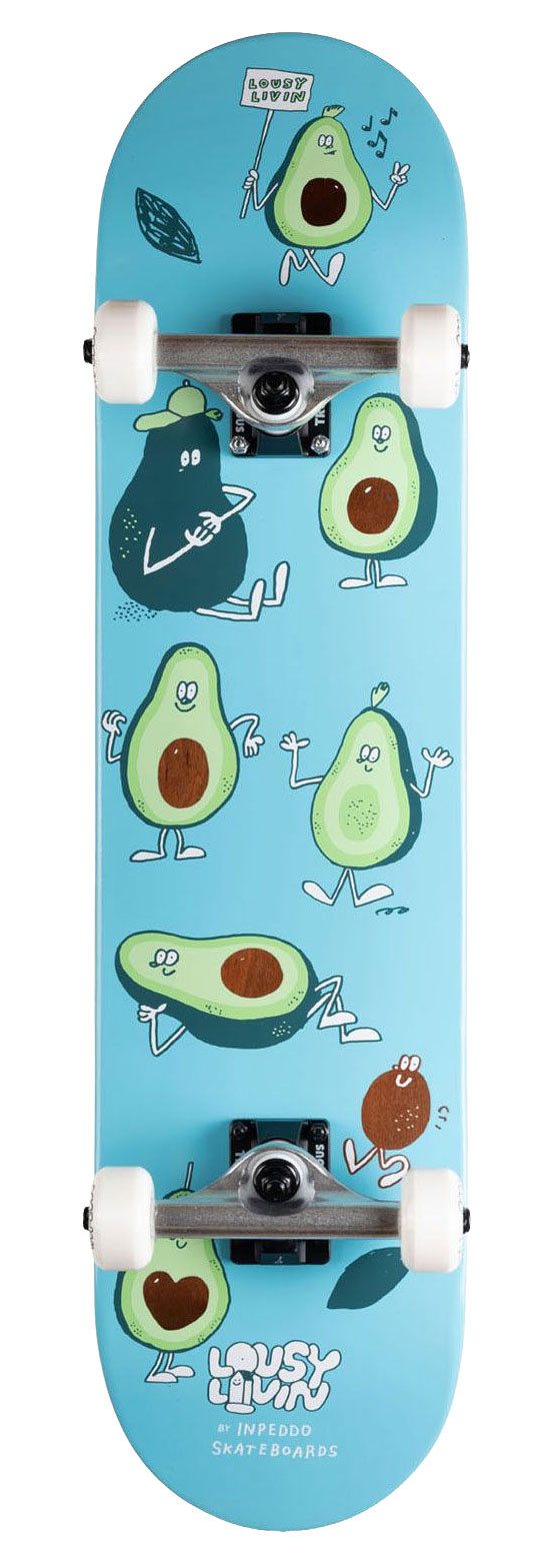 Inpeddo Skateboard Avocado, für Kinder 8-12 Jahre