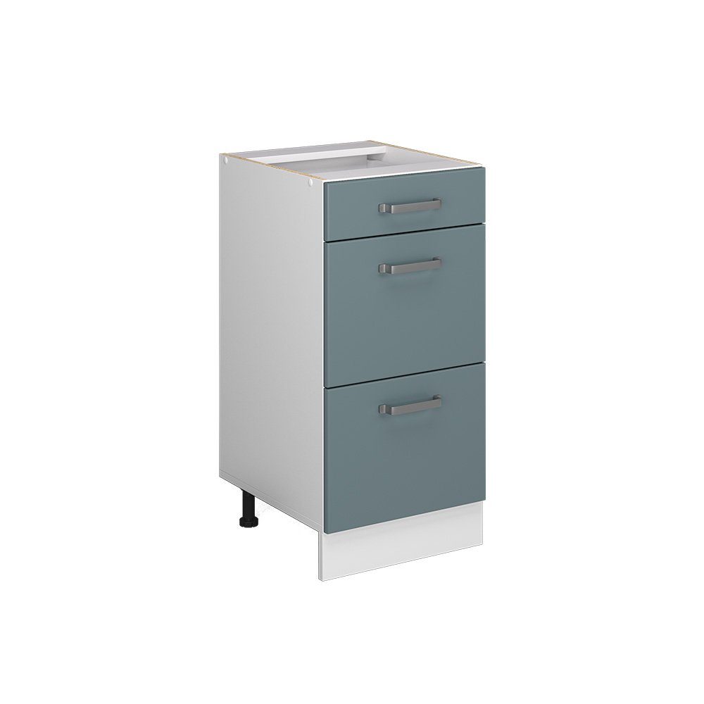 Vicco Unterschrank R-Line, Blau-Grau/Weiß, 40 cm günstig online kaufen