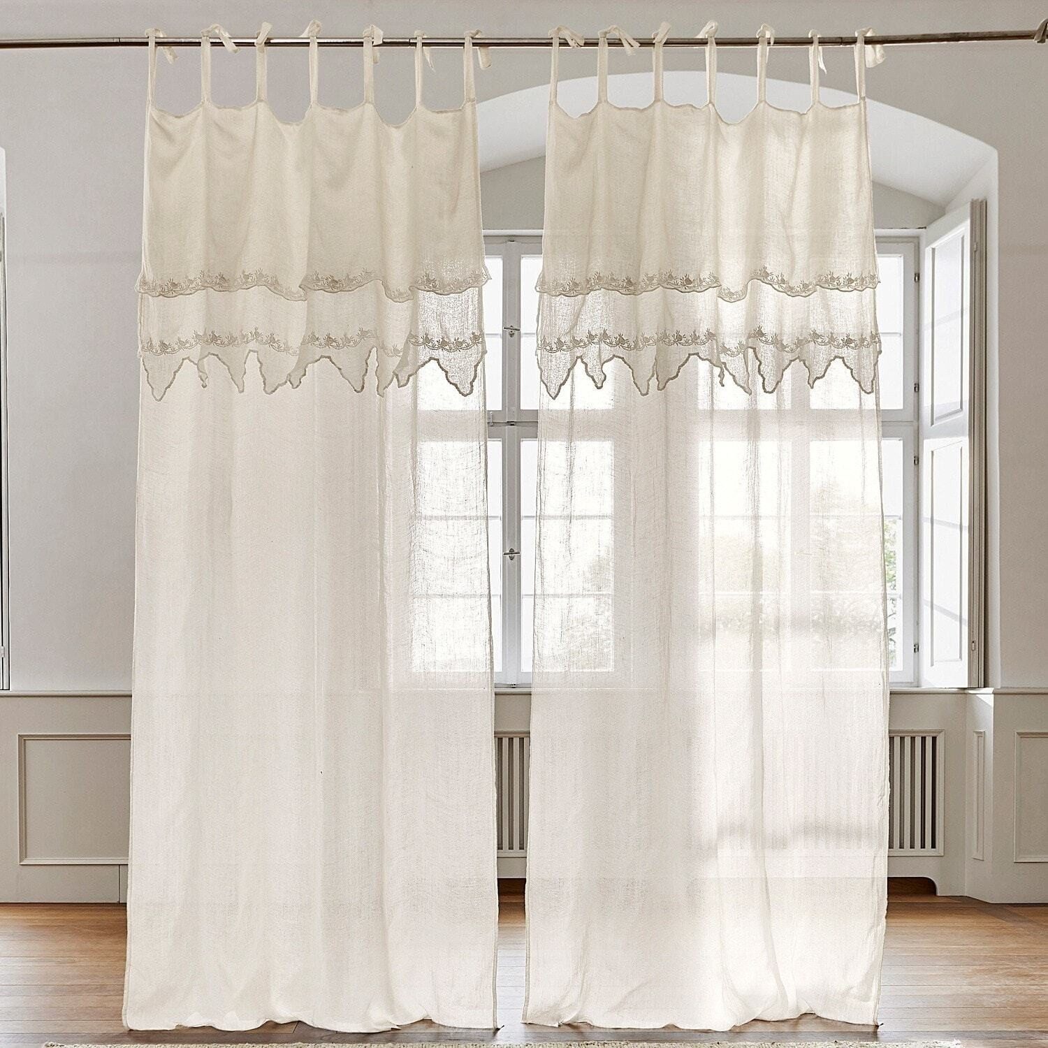 Mirabeau Vorhang Gardine Melania beige günstig online kaufen