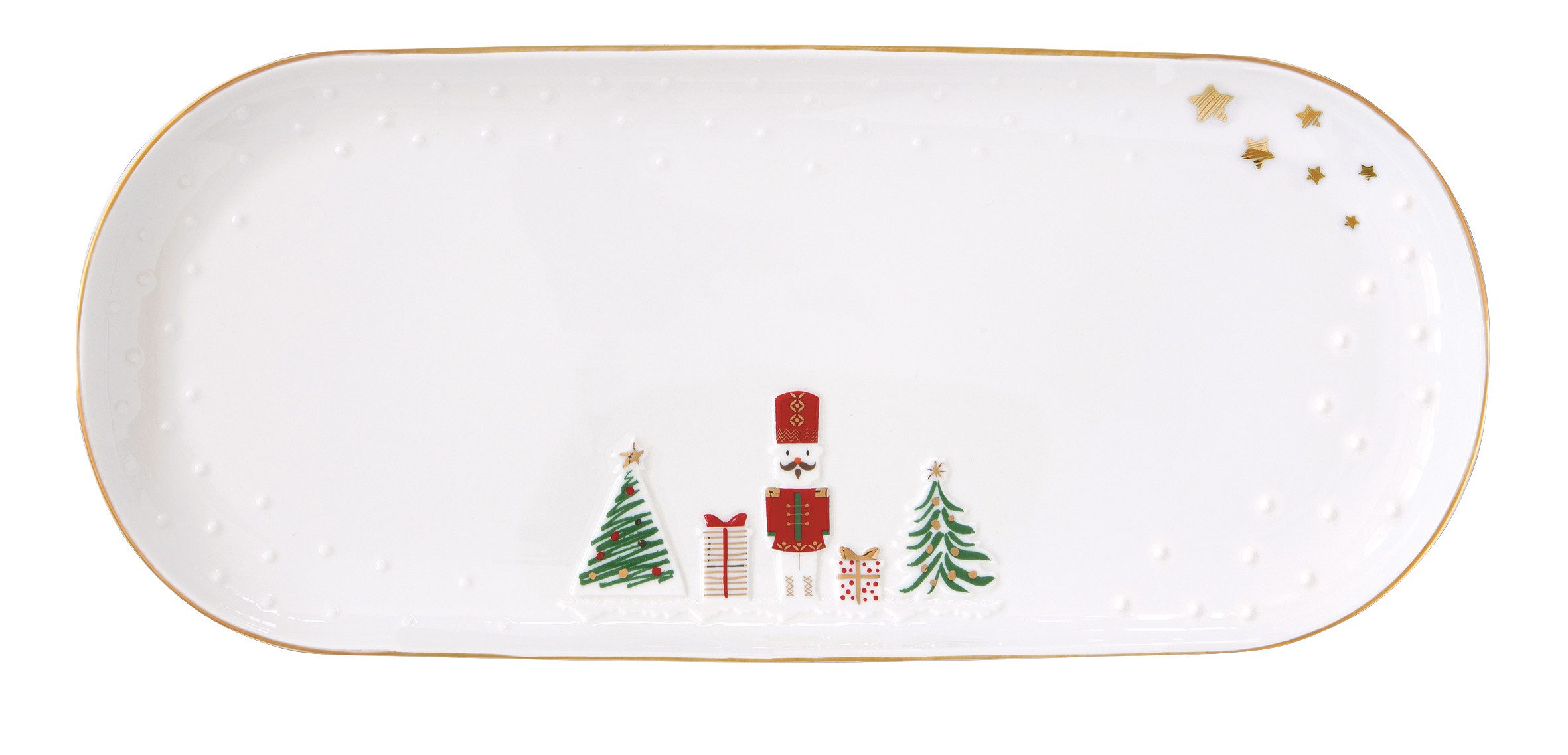 EasyLife Teller LSNO1344 - Let it Snow, 34 x 15 cm, rechteckig, (1 St)