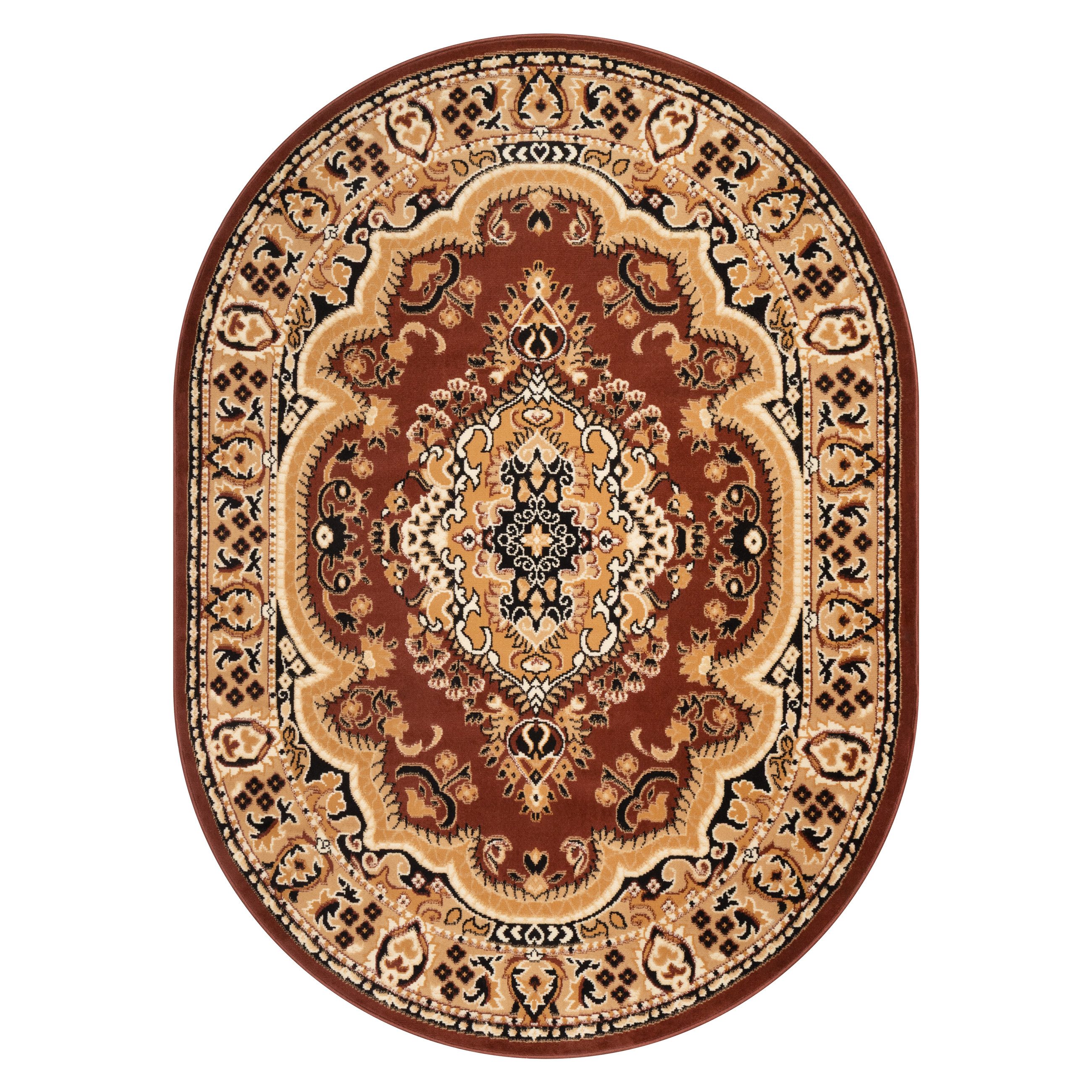 Tapiso Teppich ATLAS, oval, Höhe: 8 mm, Wohnzimmer, Schlafzimmer, Design