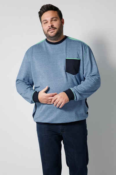 Men Plus Sweatshirt Sweatshirt Spezialschnitt