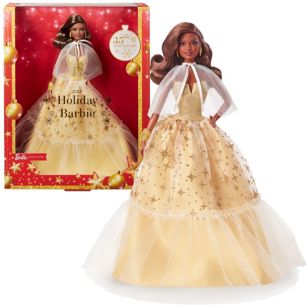 Barbie Anziehpuppe Holiday Barbie 2023 HJX05 Mattel Signature Puppe Sammelp günstig online kaufen
