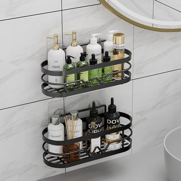 HYTIREBY Duschablage Duschablage ohne Bohren, 3 Stück Badezimmer Regal, für Shampoo und Duschgel, für Küchen und Bäder