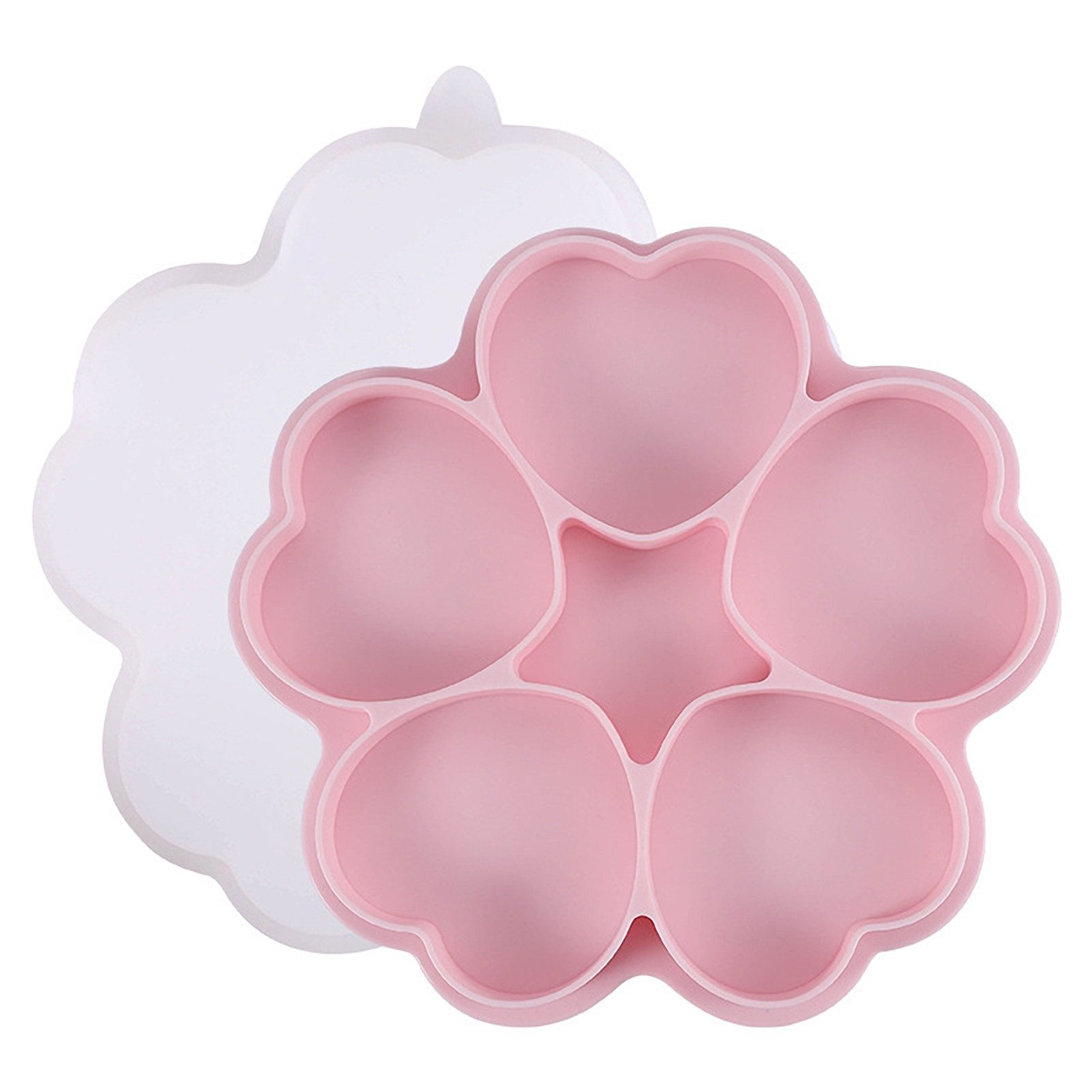 Silikonform Backformen mit 5 Mulden, Silikonform mit Deckel, Silikon Kastenbacken