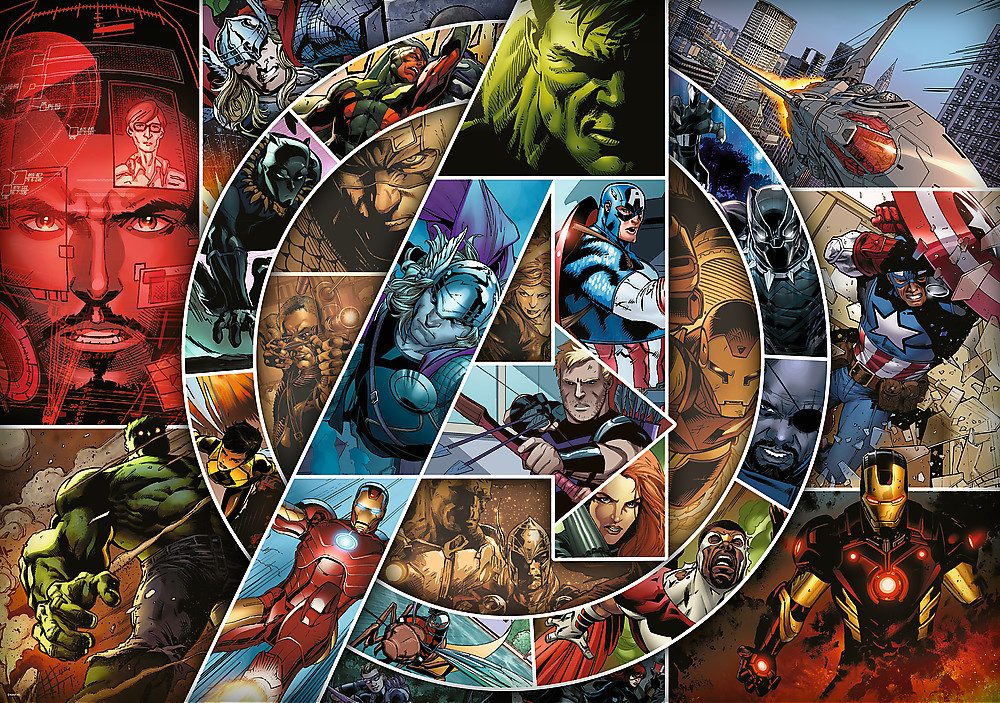 Trefl GmbH Puzzle Marvel Avengers, Die Charaktere, Puzzleteile