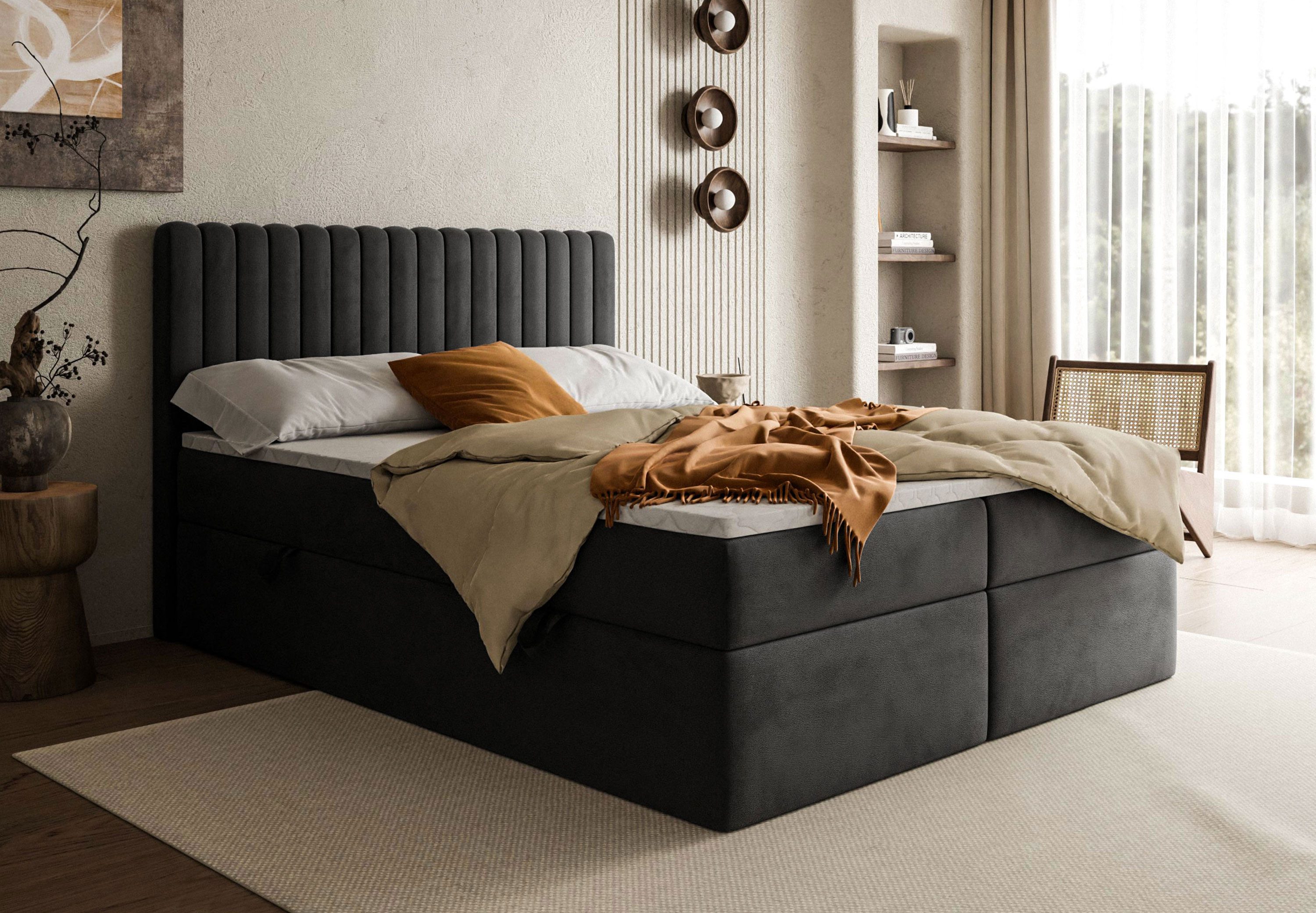 Lookway Boxspringbett JANELLE mit Bonell-Matratze und günstig online kaufen