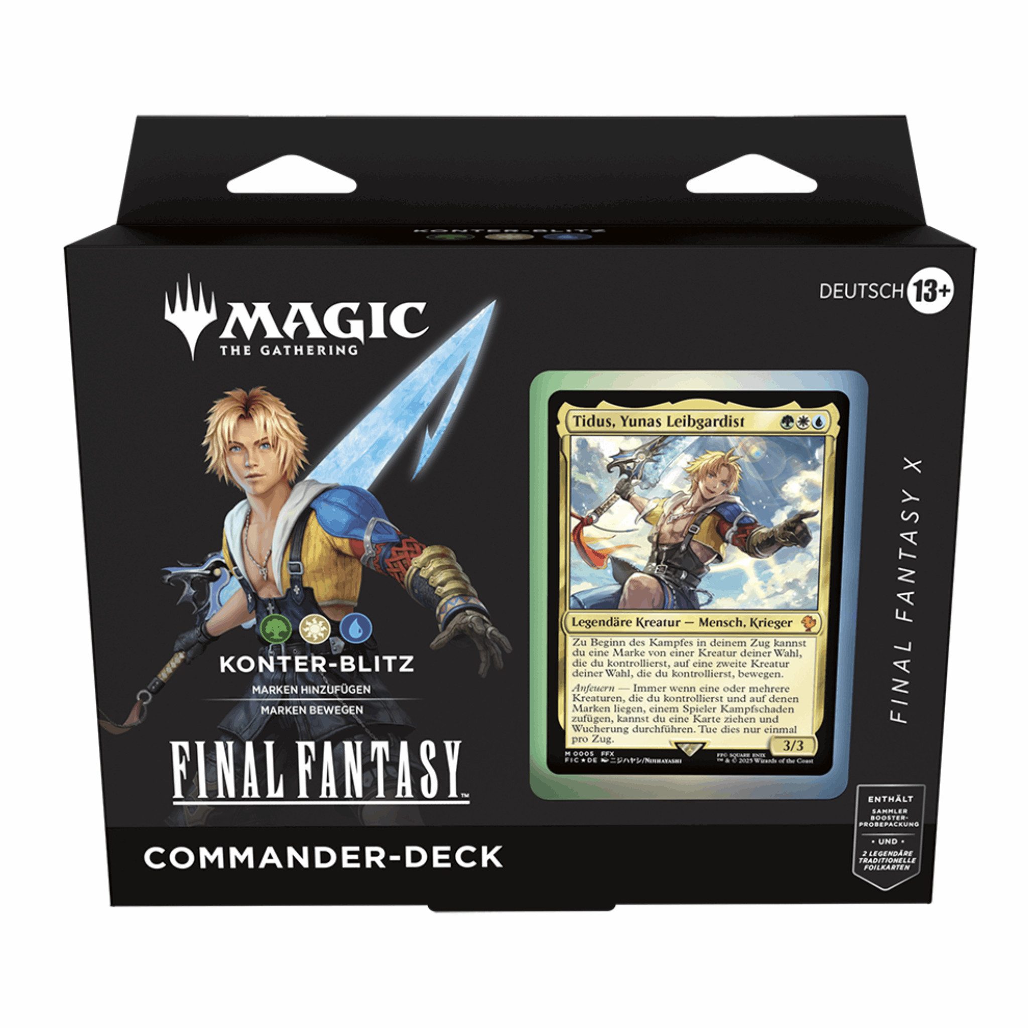 Wizards of the Coast Sammelkarte MTG - Final Fantasy X Konter-Blitz Commander Deck - Deutsch