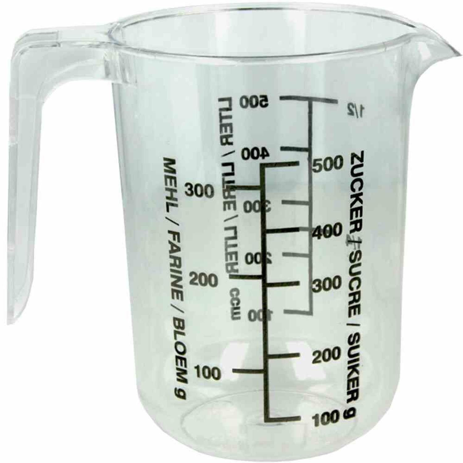 Messbecher Messbecher transparent 0,5 l