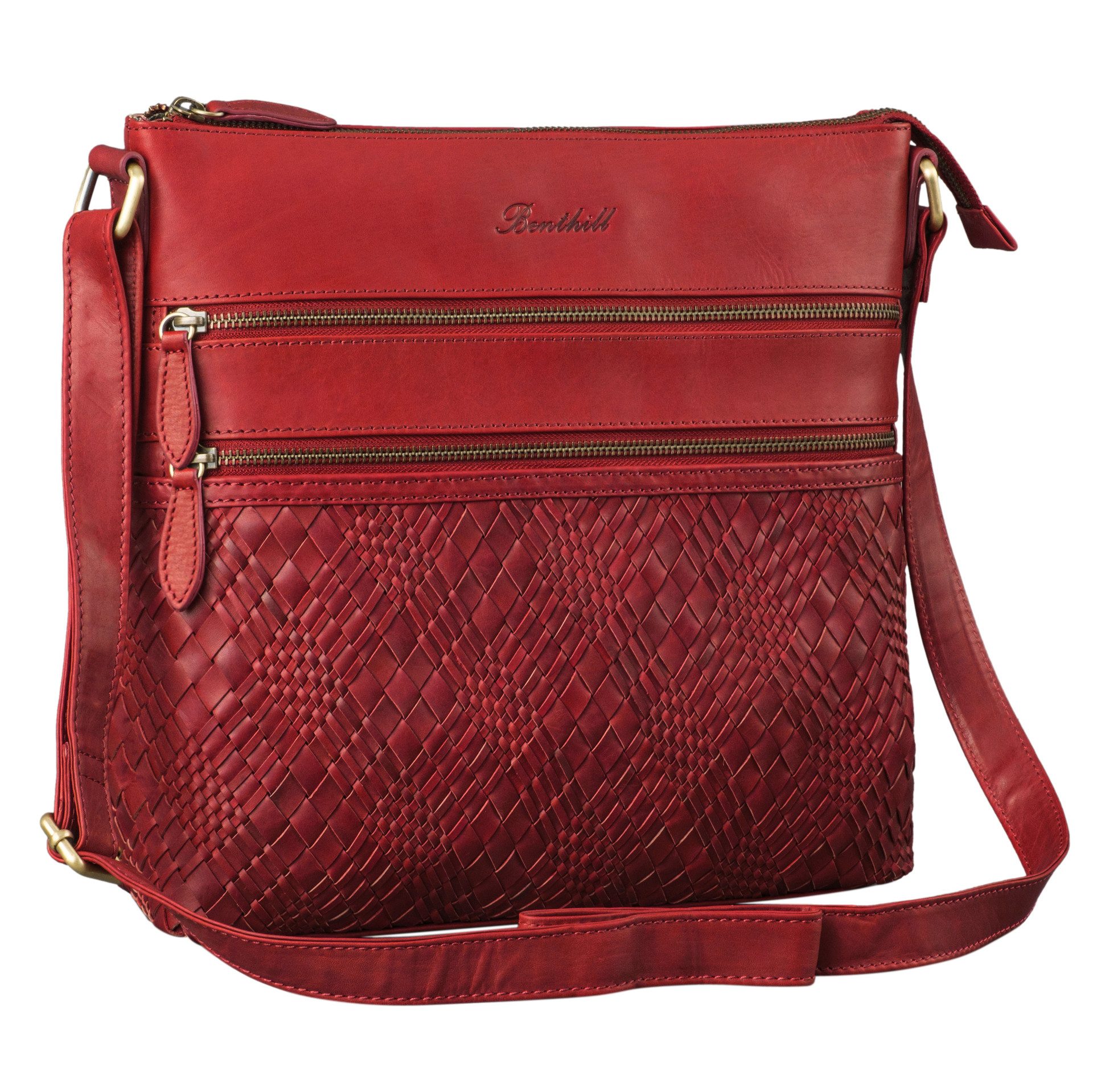 Benthill Umhängetasche Damen Echt Leder Schultertasche günstig online kaufen