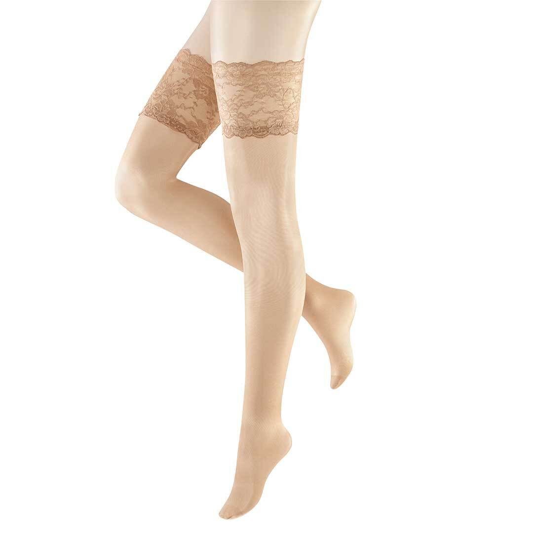 Hudson Тонкие чулки Glamour 20 (1-Paar) Чулки с подвязками mit edlem Glanz und verspieltem Spitzenband