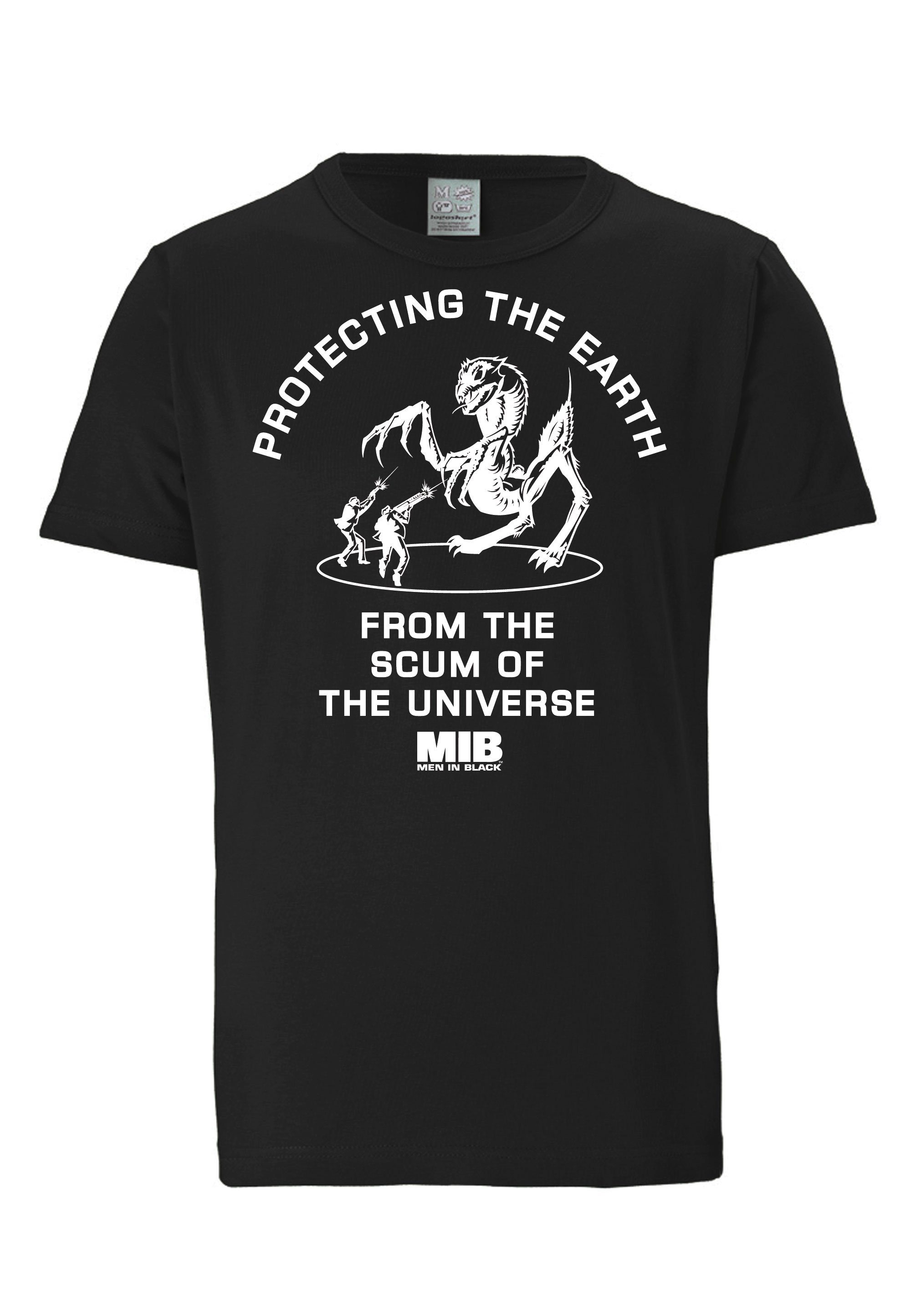 LOGOSHIRT T-Shirt In Black-Print mit Men