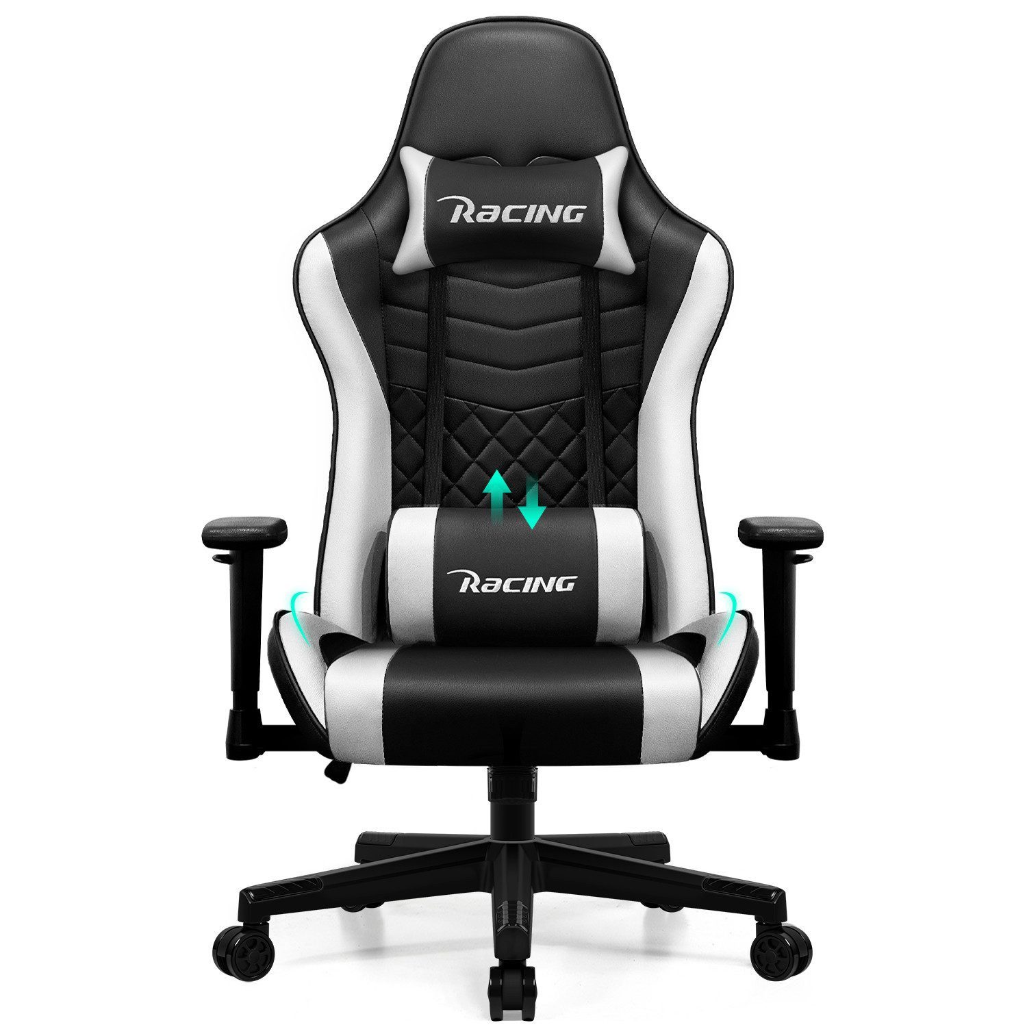 Hiazurm Gaming-Stuhl Komfortabler Gamer Stuhl mit Höhenverstellbarer Sitzfl günstig online kaufen