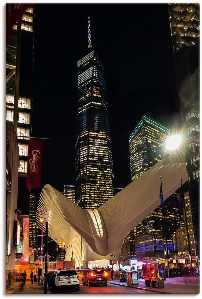 Artland Wandbild World Trade Center New York, Amerika (1 St), als Alubild,  Leinwandbild, Wandaufkleber oder Poster in versch. Größen