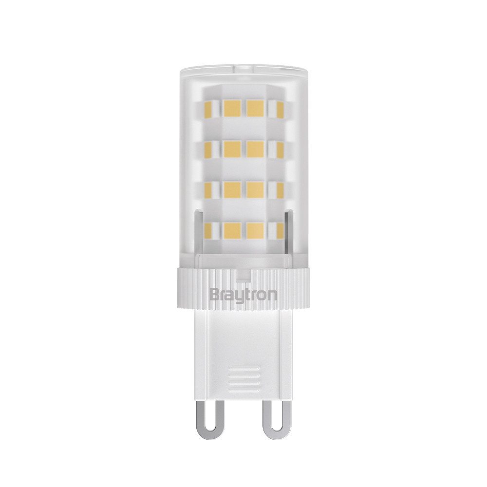 Braytron LED-Leuchtmittel BRY-ADVANCE-5W-G9-240D-220V-3000K-LED BULB, G9, Warmweiß, Energieeffizient, Flimmerfrei, Langlebig, 10er Set
