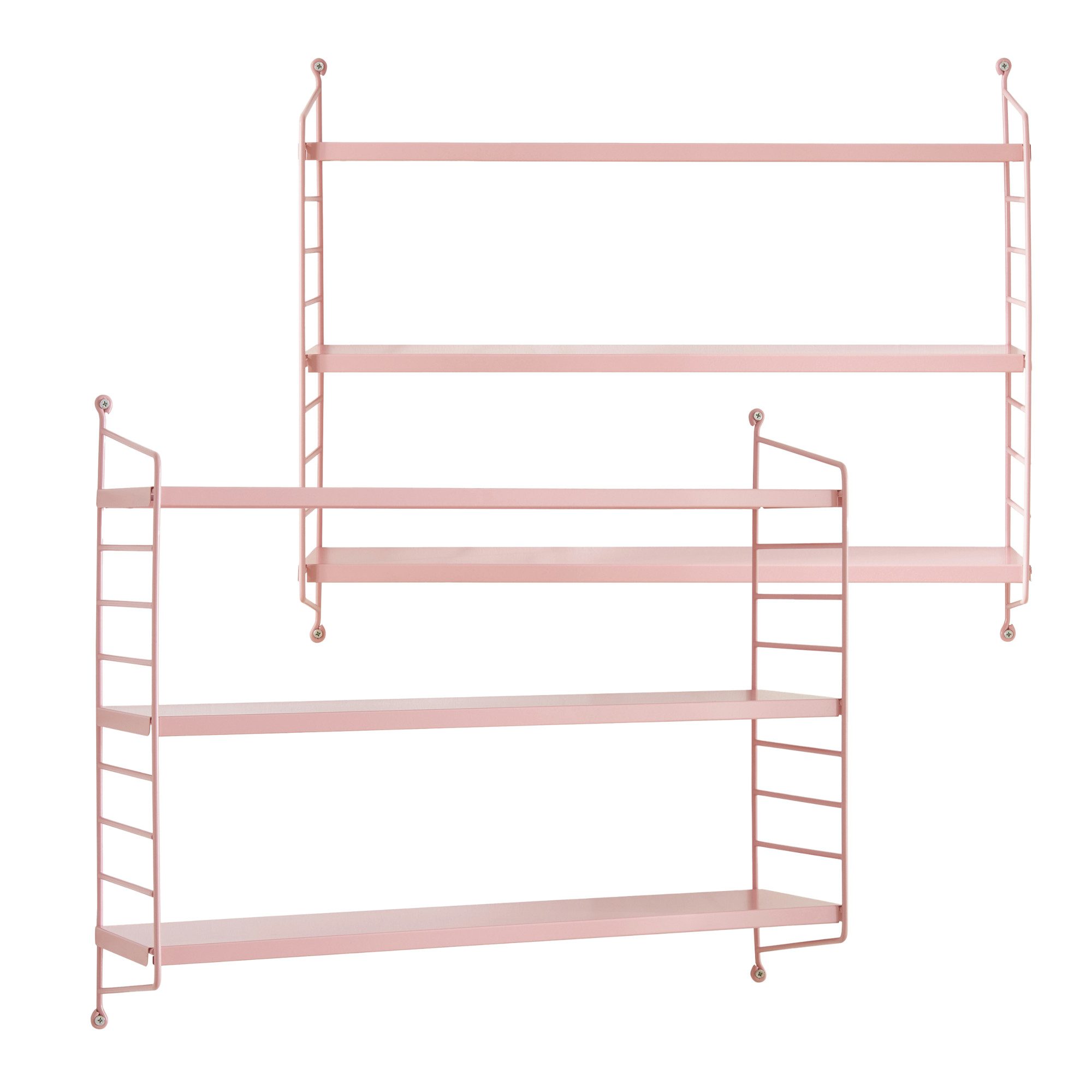en.casa Wandregal, 2-tlg., »Strängnäs« Rosa günstig online kaufen