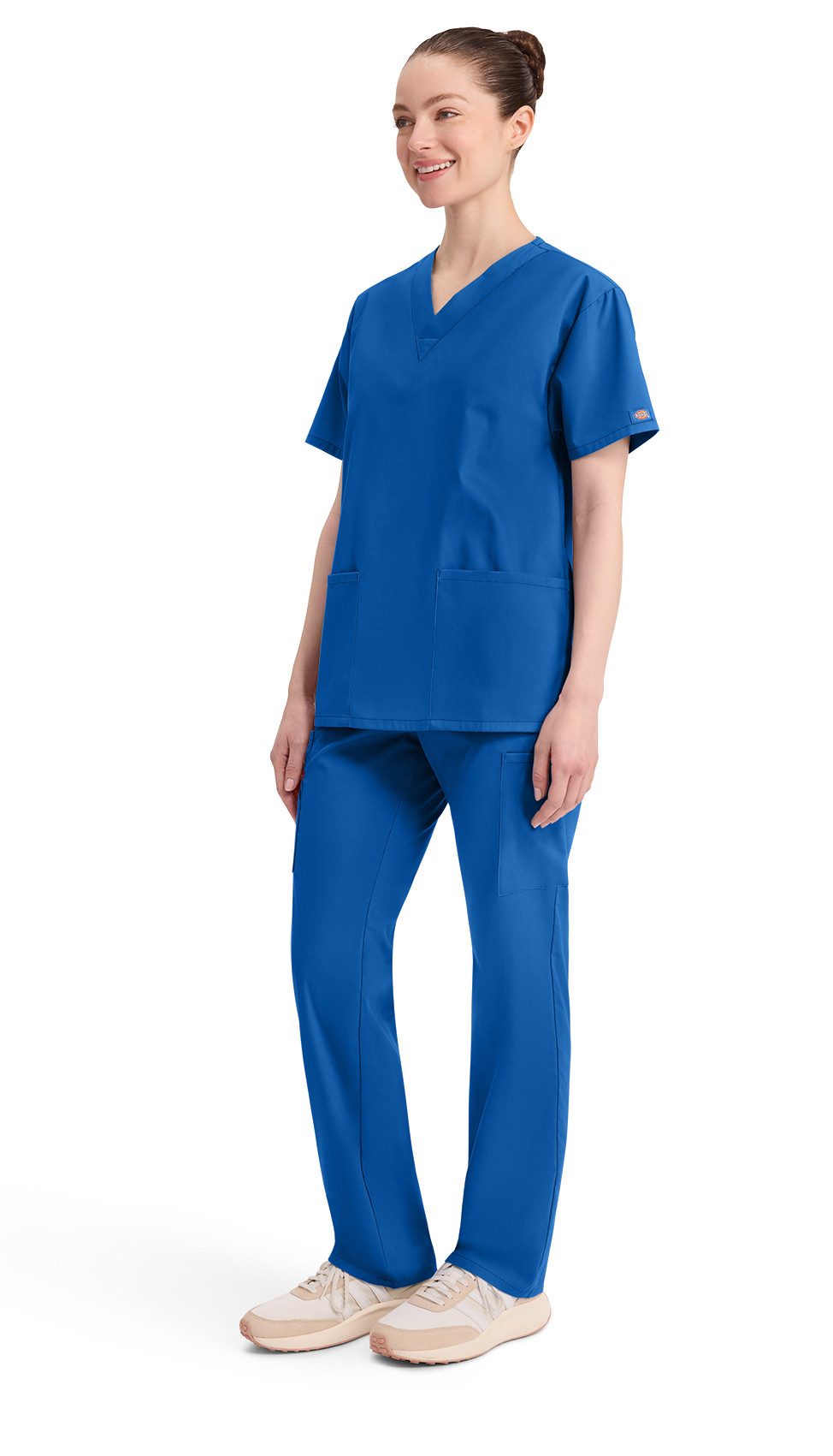 Dickies Funktionsbluse Unisex EDS Schlupfhemd V-Neck, Every Day Scrubs Kasack mit 2 aufgesetzten Taschen – Bild 3 von 5