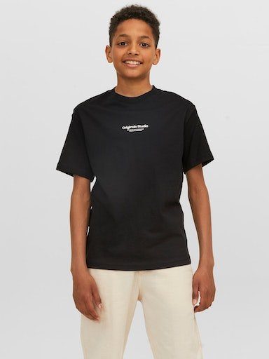 Jack & Jones Junior Rundhalsshirt JORVESTERBRO TEE SS CREW NECK NOOS JNR black