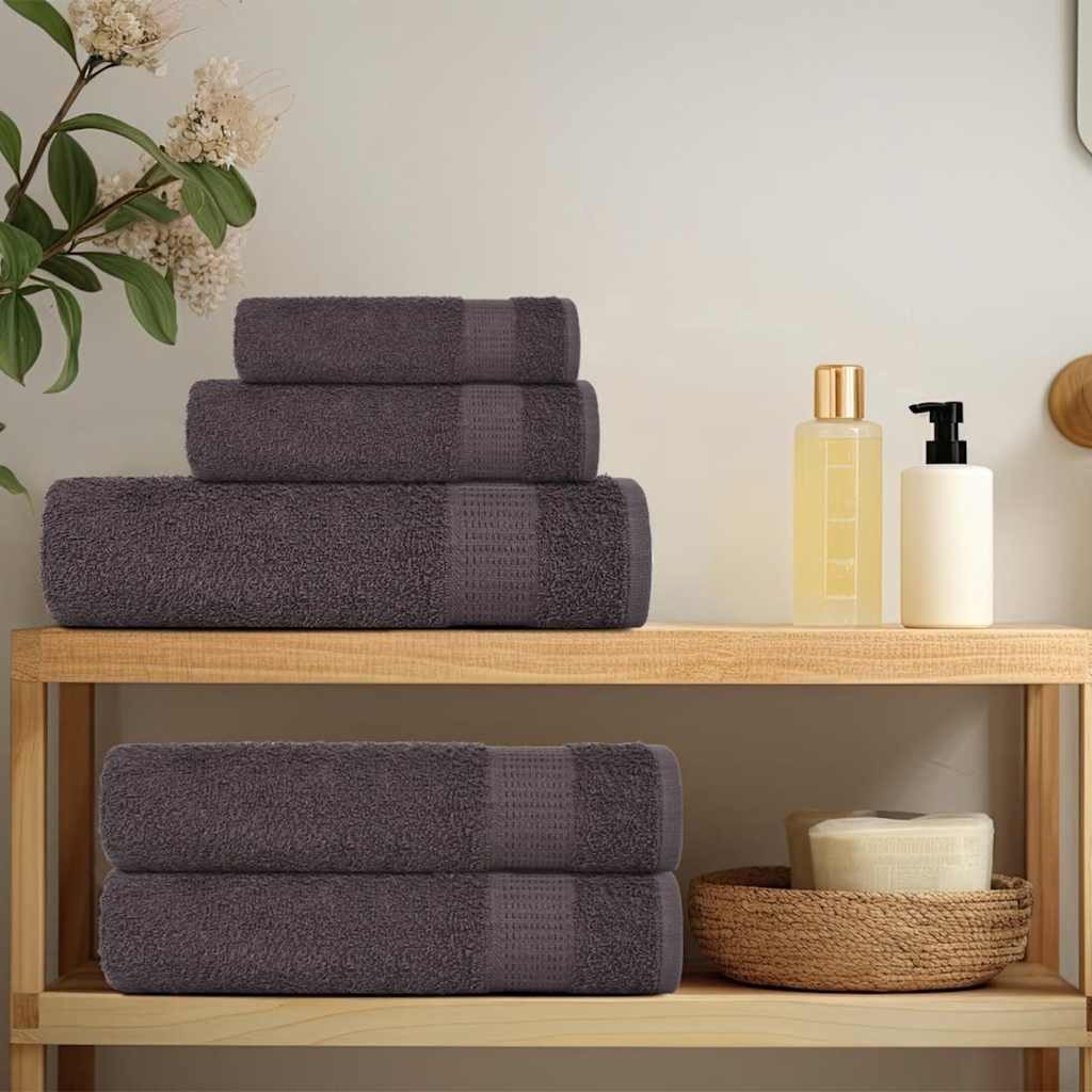 vidaXL Handtuch Seiftücher 50 Stk. Anthrazit günstig online kaufen