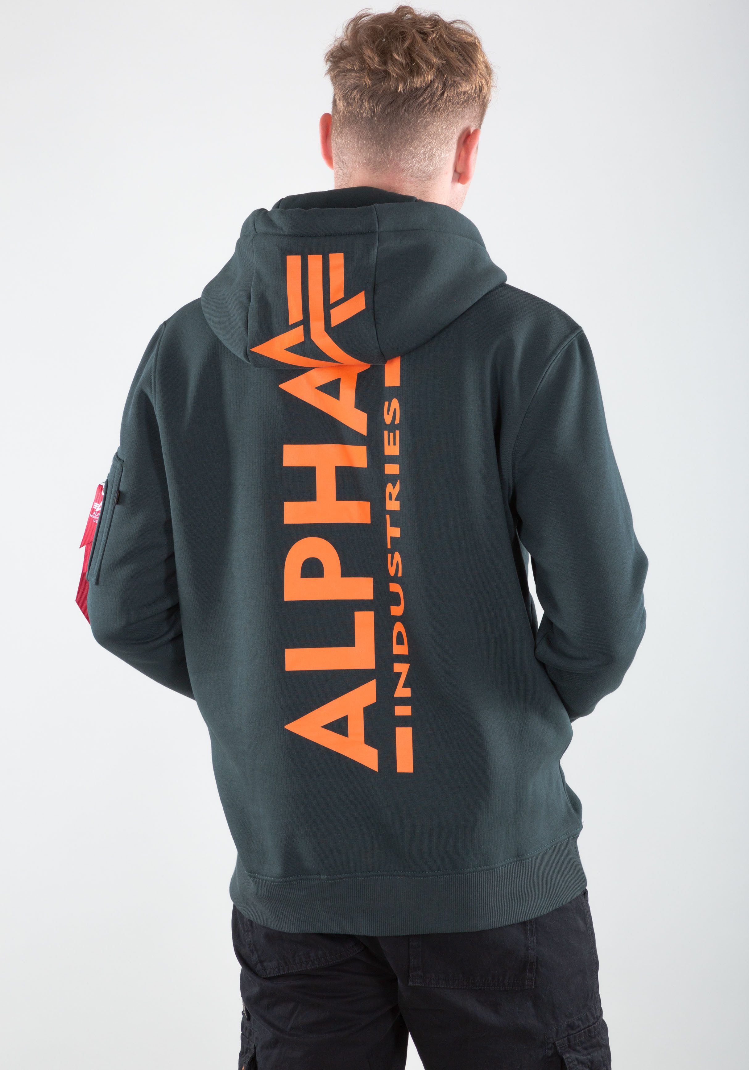 Alpha Industries Kapuzensweatshirt BACK PRINT HOODY Baumwollmischung, regul günstig online kaufen