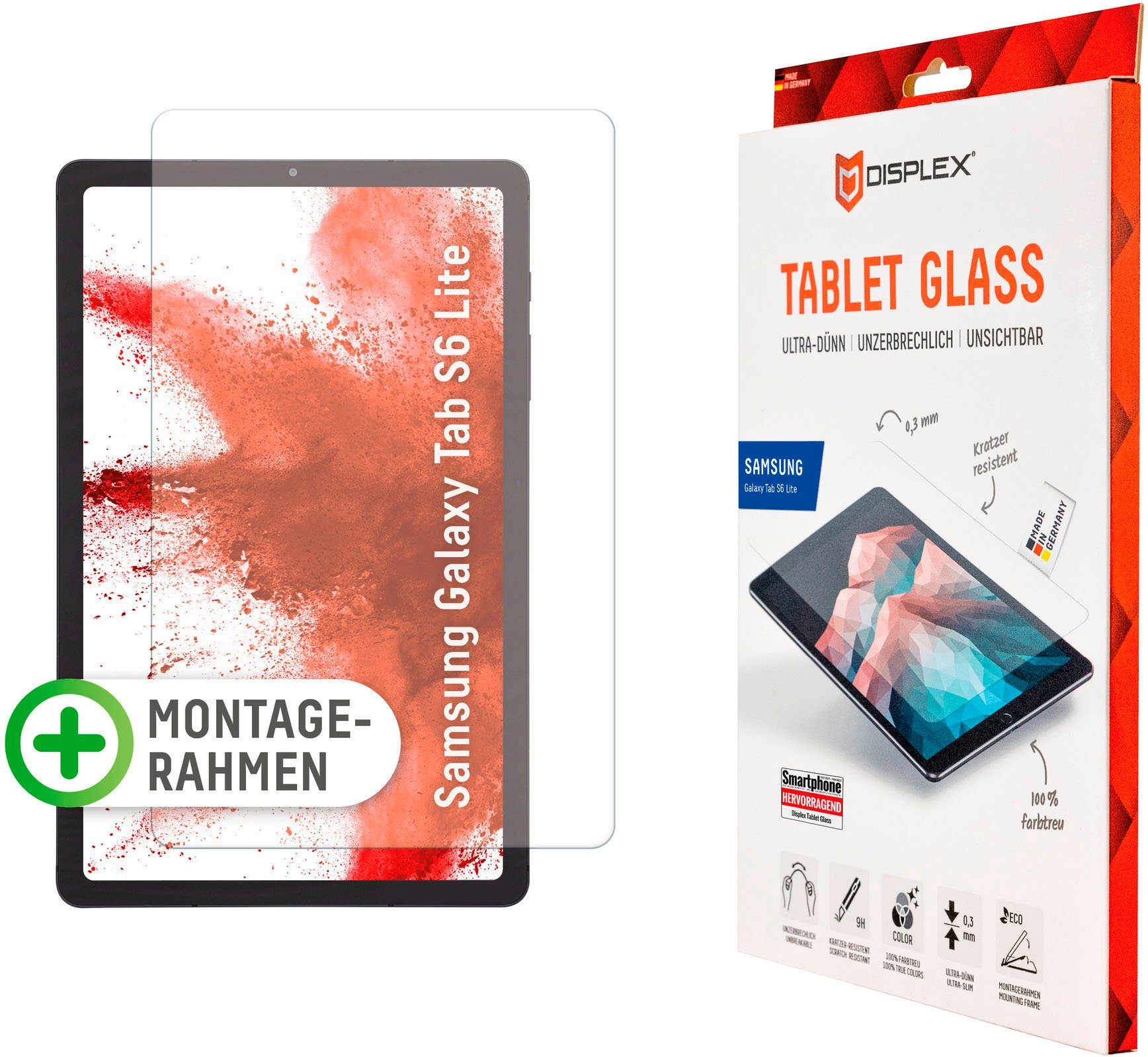 Displex Displayschutzfolie Tablet Glass Samsung Galaxy Tab S6 Lite für Samsung Galaxy Tab S6 Lite