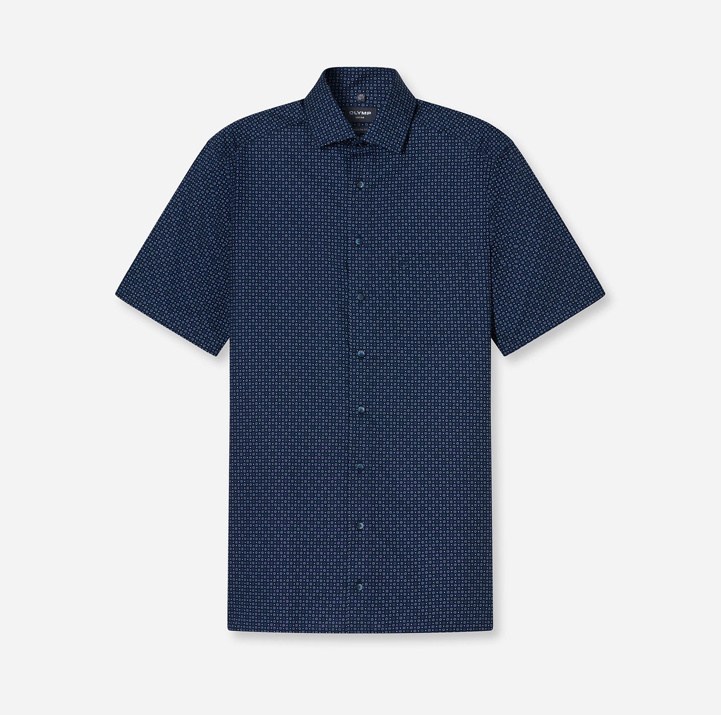 OLYMP Kurzarmhemd Luxor modern fit mit mehrfarbigen Druck günstig online kaufen