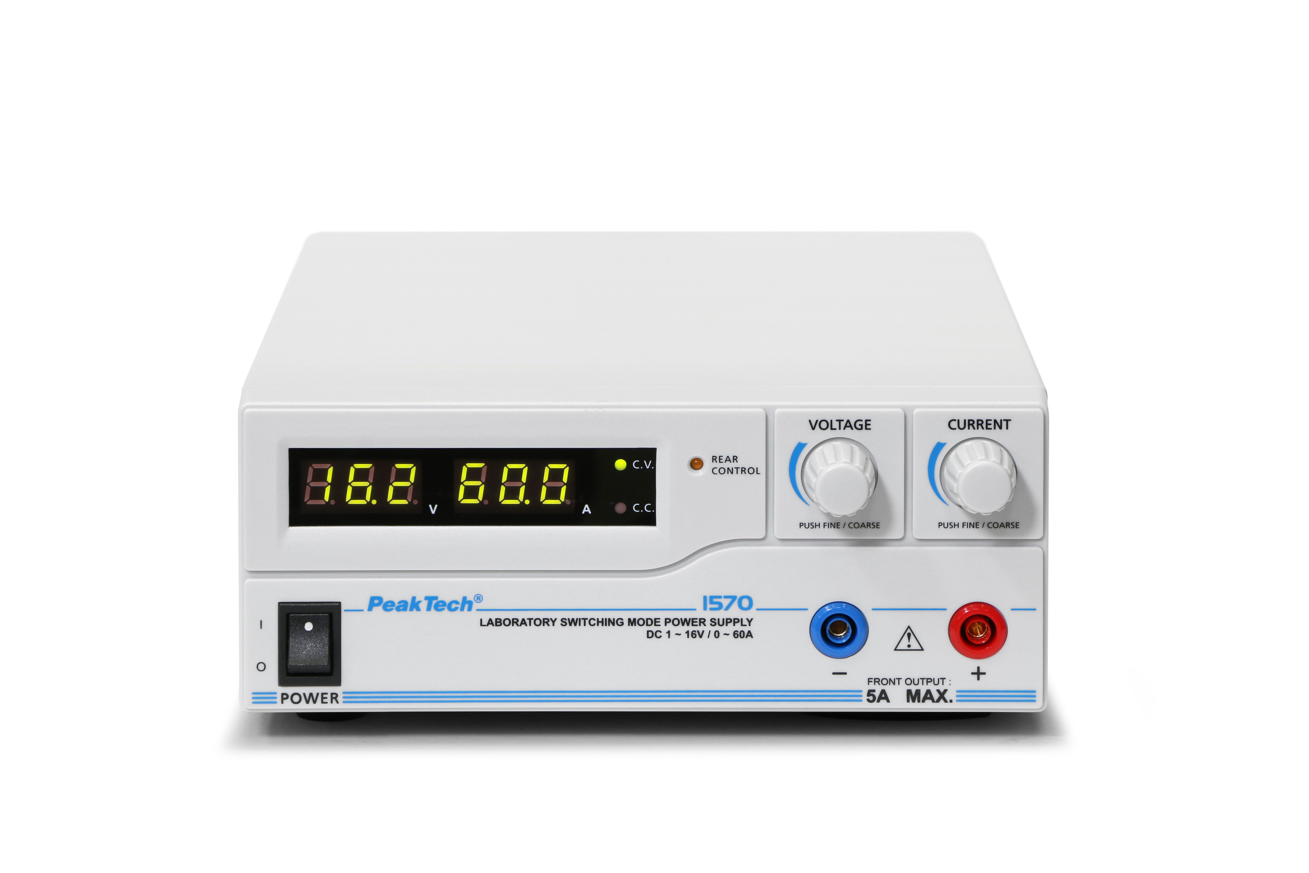 PeakTech Labornetzteil 1-16V / 0-60A DC – Labornetzgerät Labor-Netzteil