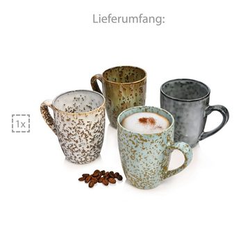 SÄNGER Becher »Athen Kaffeebecher Set«, Steingut, 300 ml, spülmaschinengeeignet