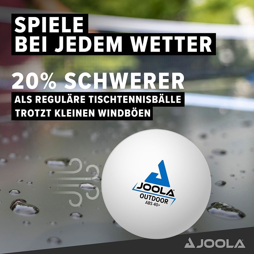 Joola Tischtennisball Tischtennisball Outdoor, 20 % höheres Gewicht