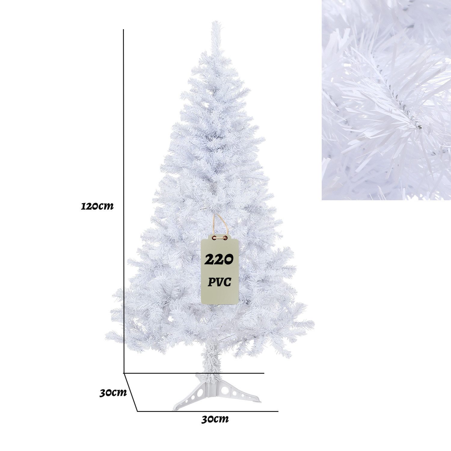 Clanmacy Künstlicher Weihnachtsbaum 120-210cm,Tannenbaum,Weihnachtsbaum mit Faltbarem ständer,Tannenbaum, Tannenbaum, Gute Kompression, nicht leicht verformt – Bild 2 von 5