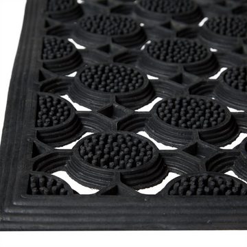 Fußmatte Fußabtreter Gummi, relaxdays, Höhe: 5 mm