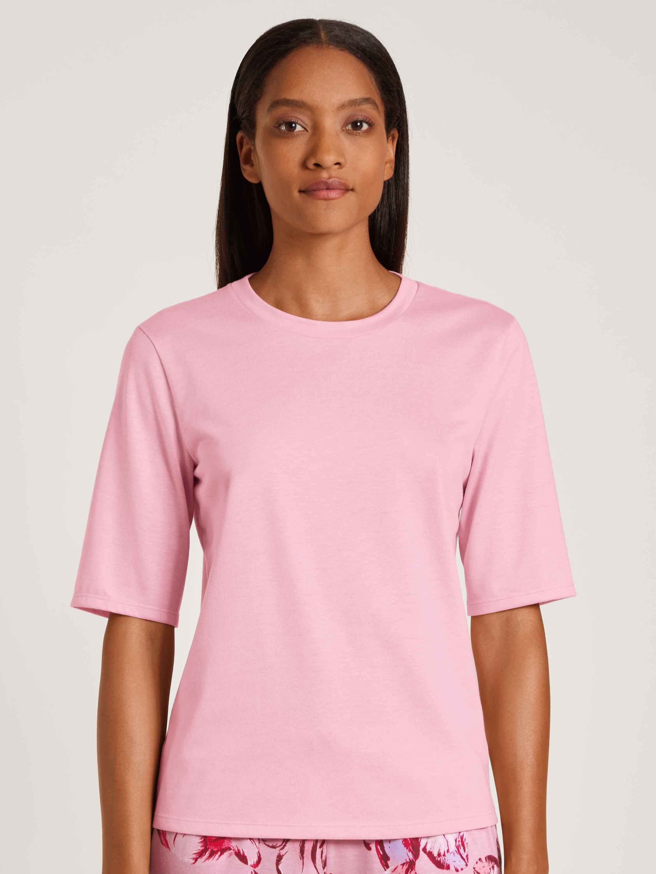 CALIDA Kurzarmshirt Kurzarm-Shirt (1-tlg) pink amethyst