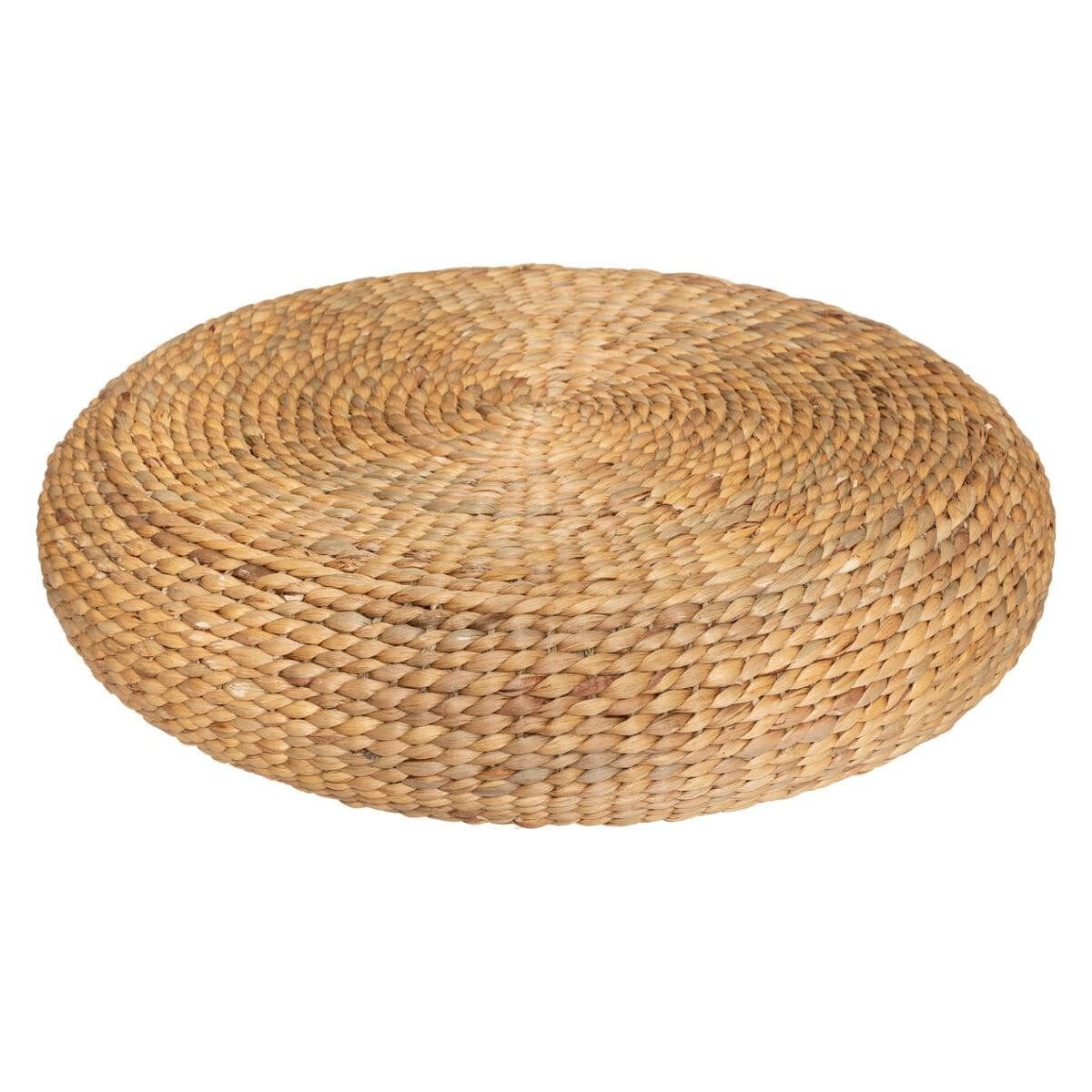 Atmosphera Créateur d'intérieur Polsterhocker Sitzhocker OTTOMAN, geflochten, Ø 55 cm (1 Stk., Sitzhocker), funktional
