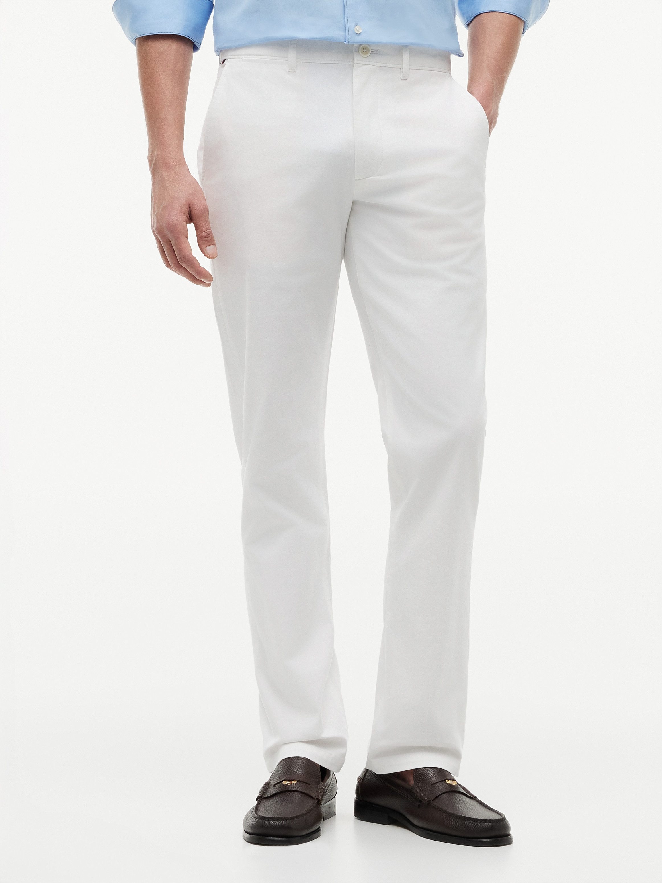 Tommy Hilfiger Chinohose DENTON ESSENTIAL Gerades Bein, Schlichte Optik – Bild 3 von 5