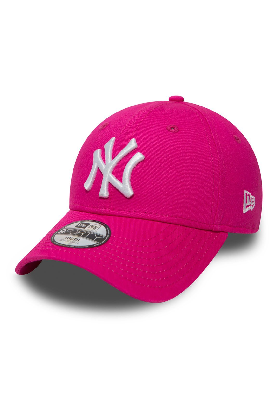 New Era Baseball Cap New Era Kids Cap Adjustables - NY YANKEES - Hot Pink-White