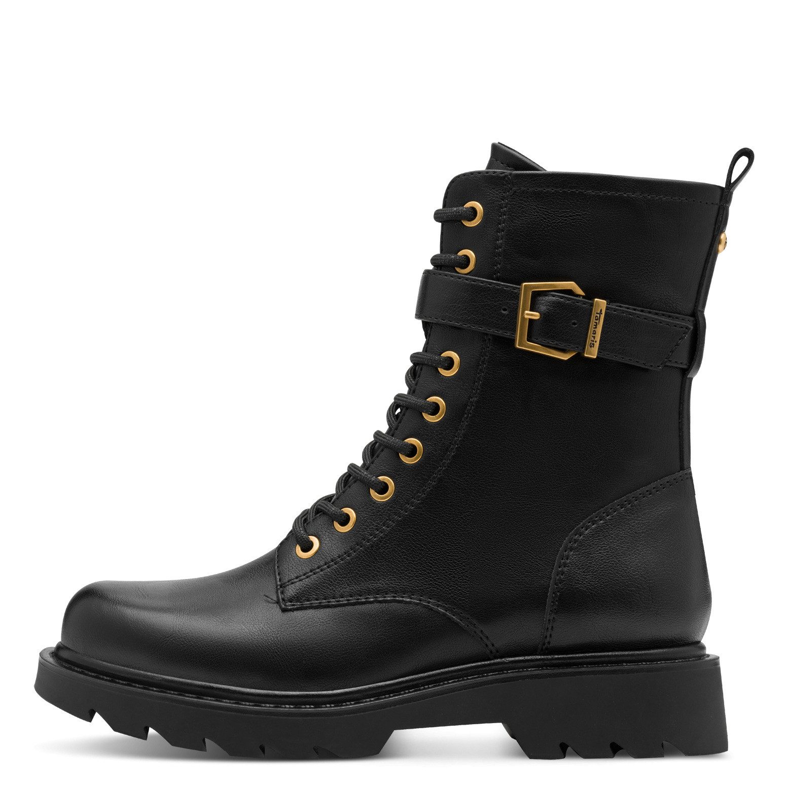 Tamaris Tamaris Damen Schnürstiefelette 1-25228-45-001 BLACK schwarz Stiefe günstig online kaufen