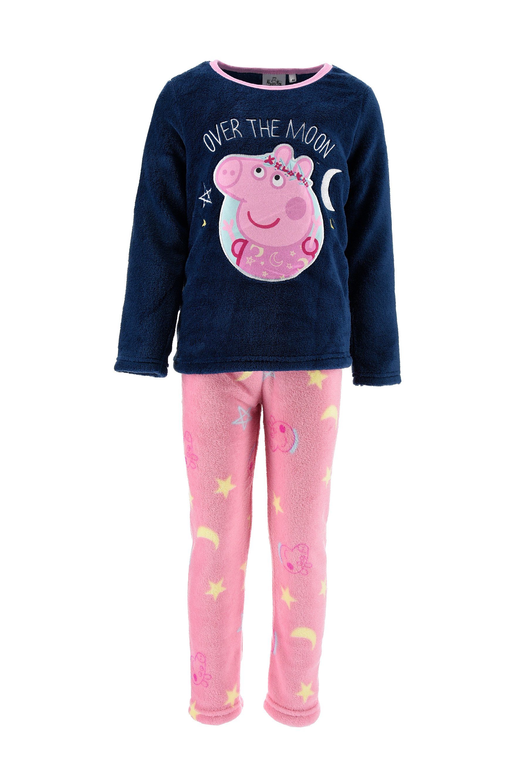 Peppa Pig Schlafanzug »Peppa Wutz Kinder Mädchen Winter Pyjama Langarm  Schlaf-Set« (2 tlg)