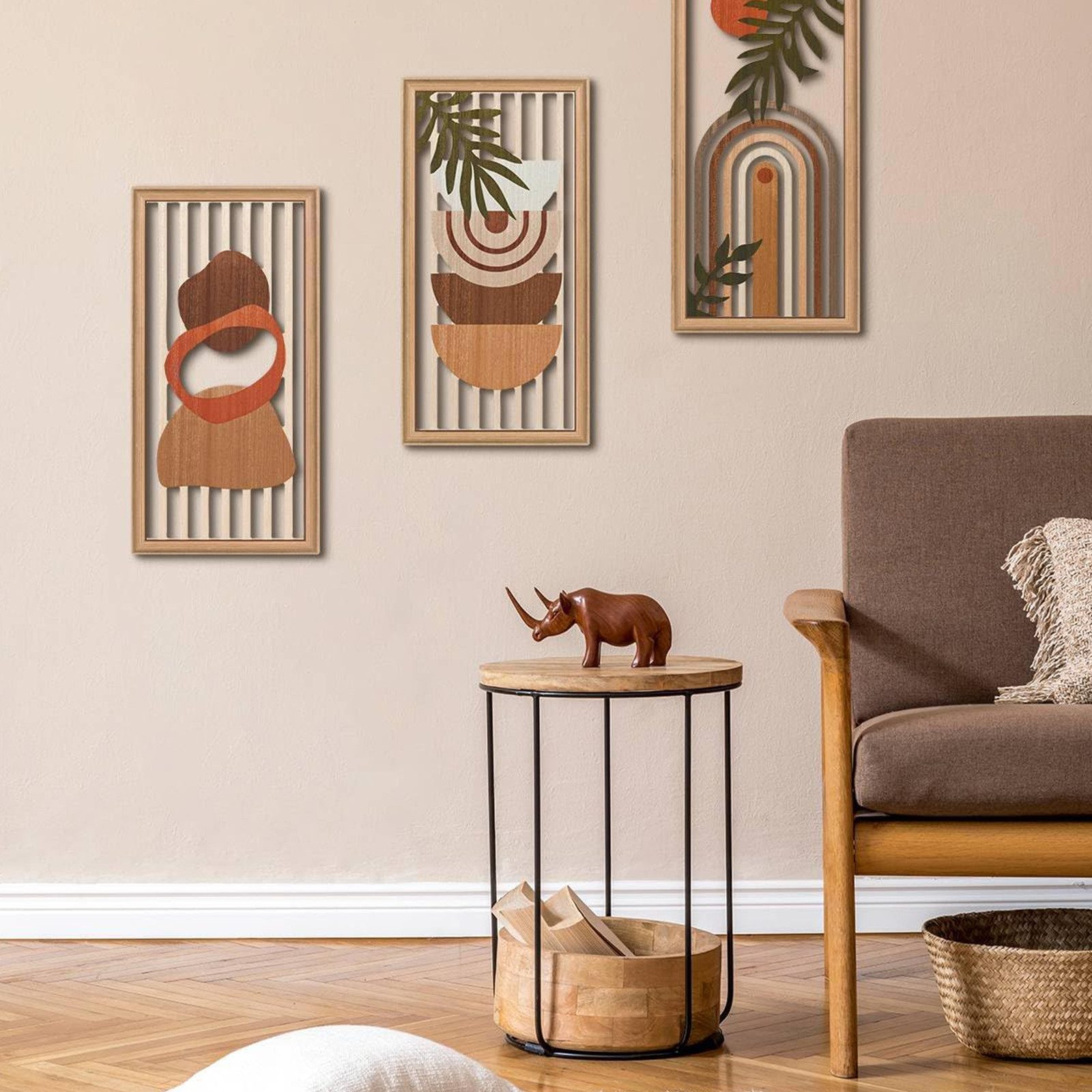 OKWISH Wanddekoobjekt 3er Boho Wandkunst Set günstig online kaufen
