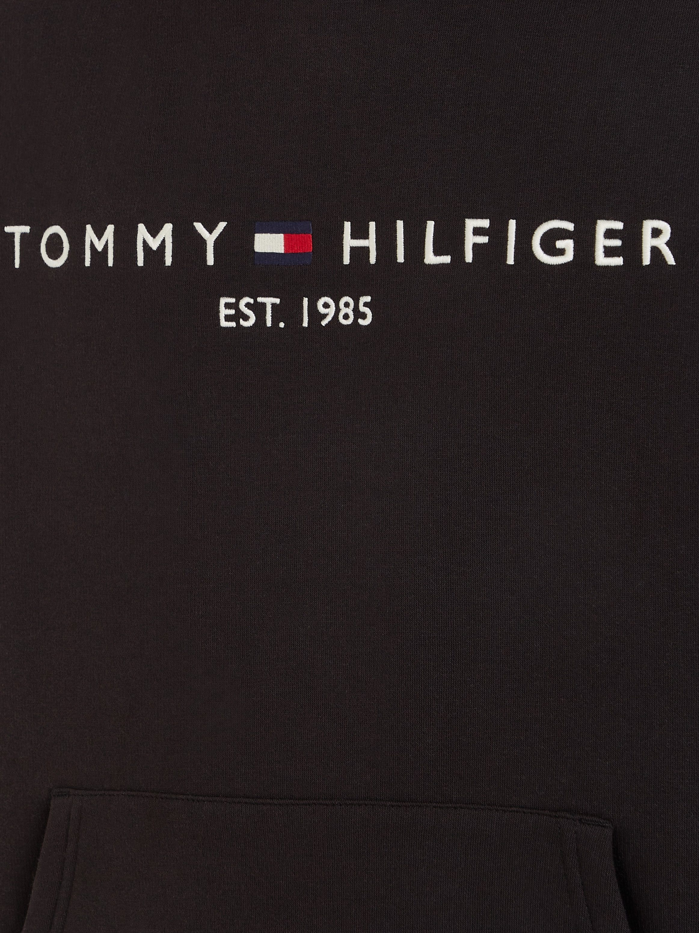 HOODY LOGO Kapuzensweatshirt black Hilfiger Tommy TOMMY jet