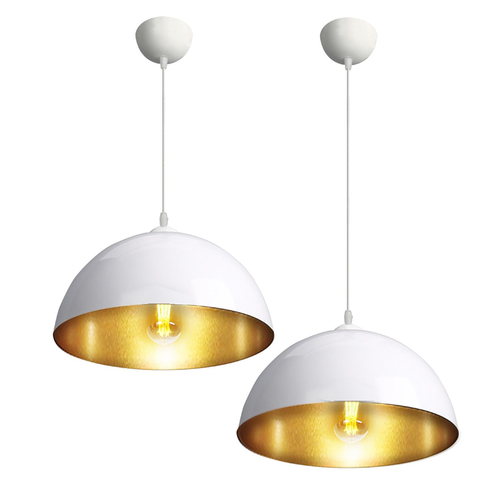 CCLIFE Hängeleuchte 2er Industrielle Pendelleuchte LED Hängeleuchte Metall günstig online kaufen