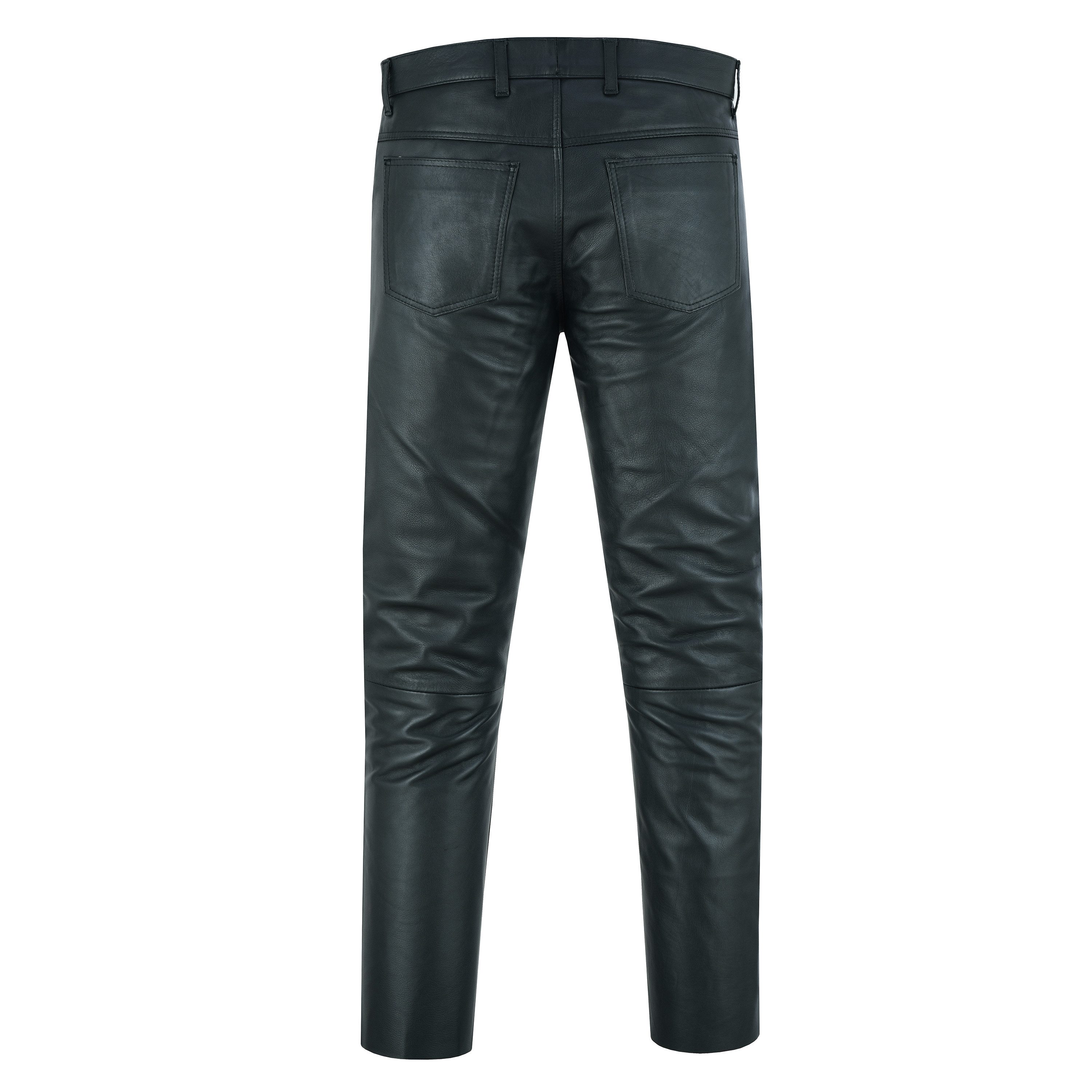 BOHMBERG Lederhose Herren Lederjeans aus echtem Vollleder im 5 Pocket Style günstig online kaufen