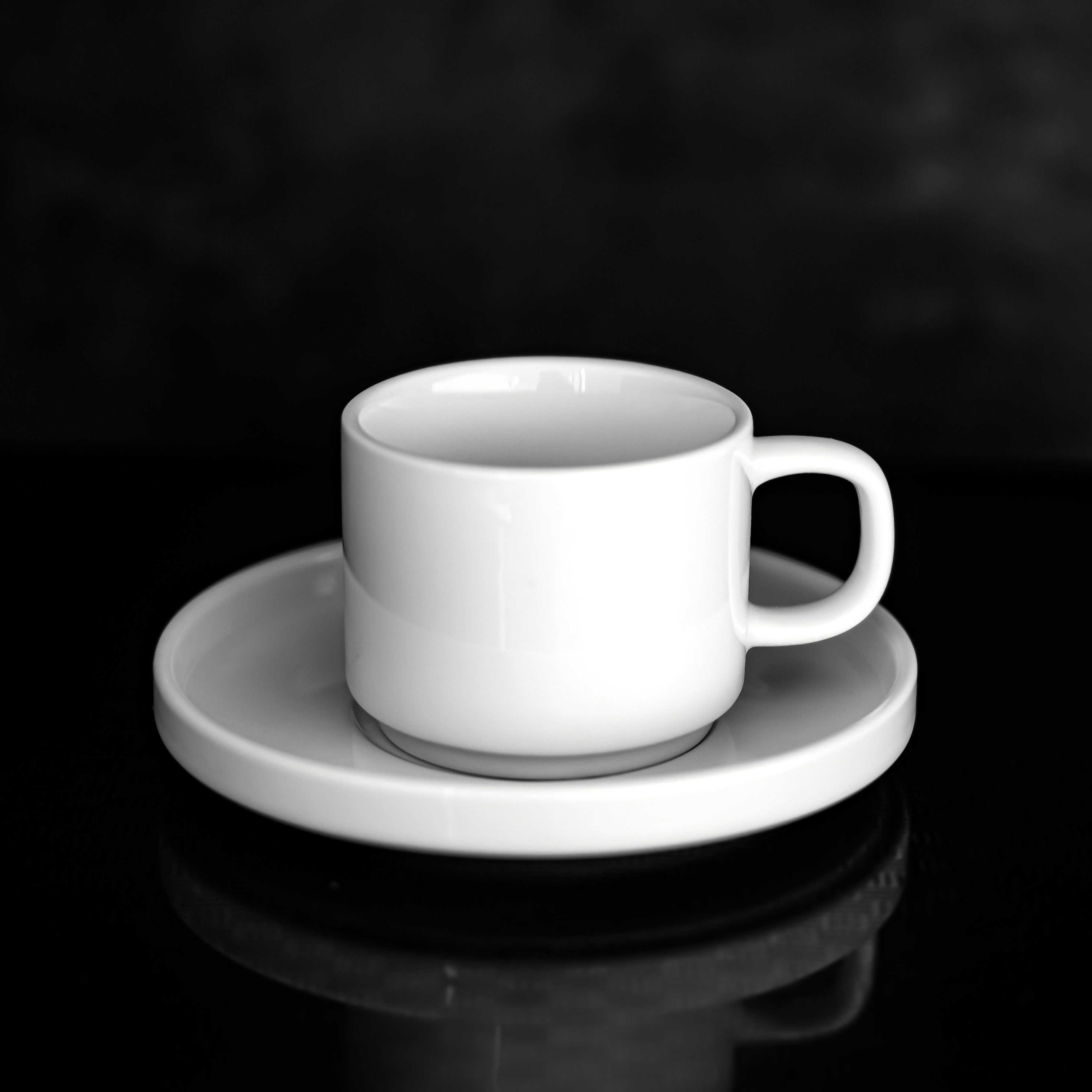 Almina Kaffeeservice Mokkatassen 100 ml - 12-teiliges Set in Weiß (12-tlg), 6 Personen, Porzellan, 12 Teile, für 6 Personen – Bild 5 von 5